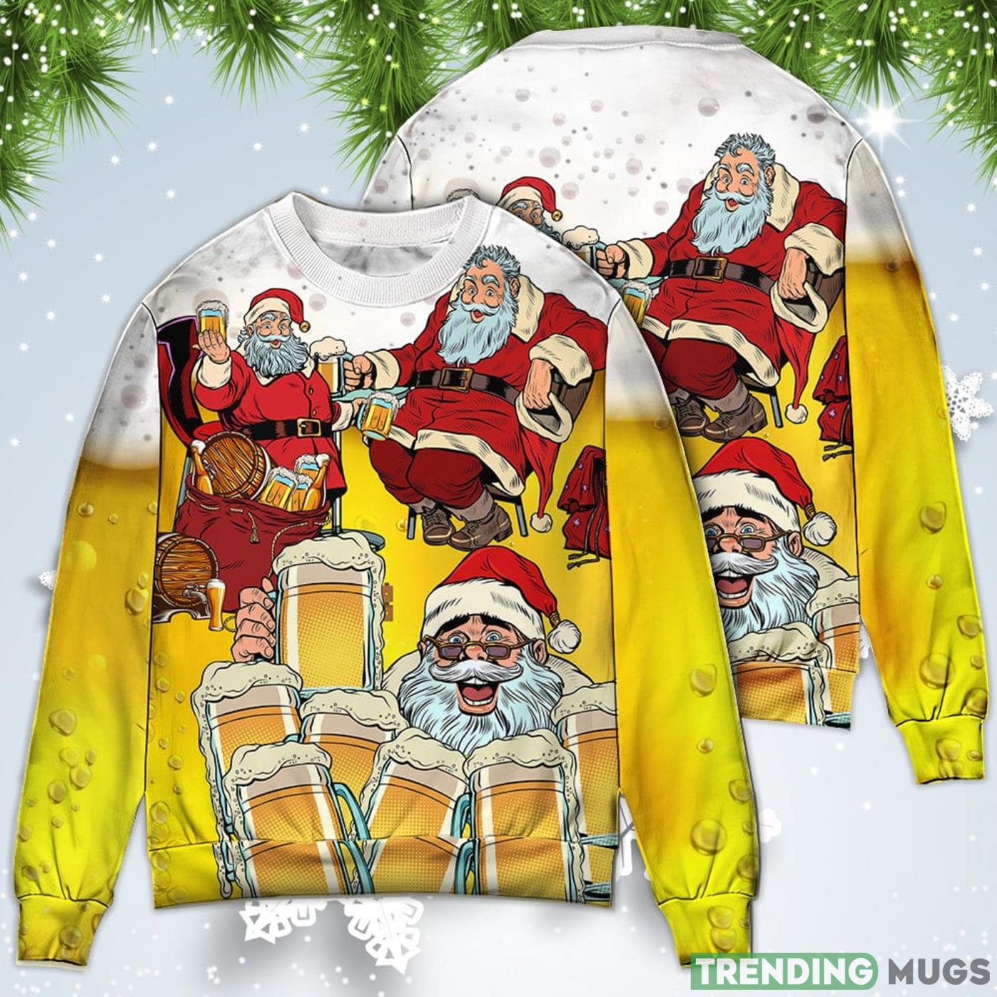 Santa I Want More Beer Christmas Sweatshirt Sweater Product Photo 1 Santa I Want More Beer Christmas Sweatshirt Sweater Product Photo 1