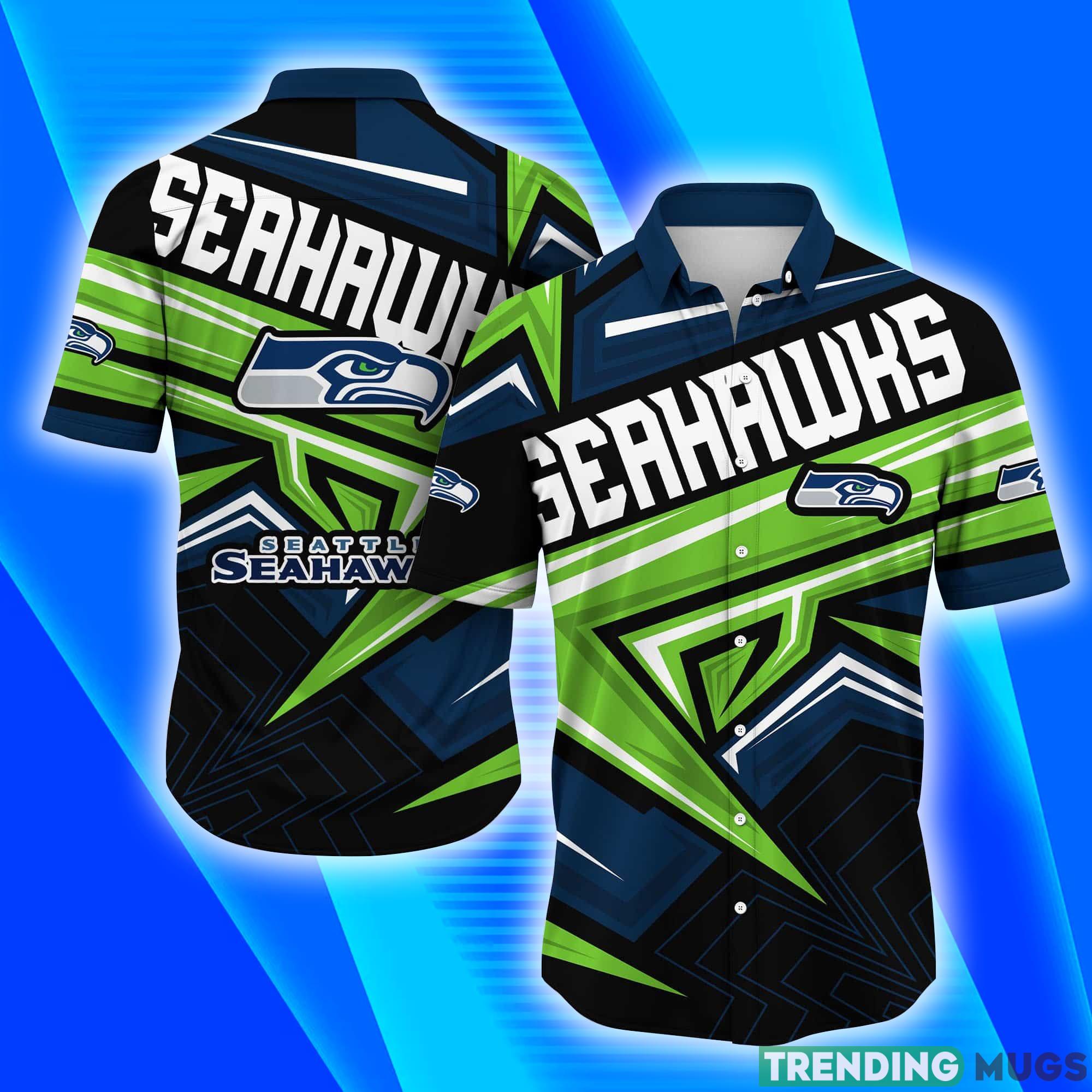 Seattle Seahawks NFL Full Print Short Sleeves Hawaiian Shirt Product Photo 1 Seattle Seahawks NFL Full Print Short Sleeves Hawaiian Shirt Product Photo 1