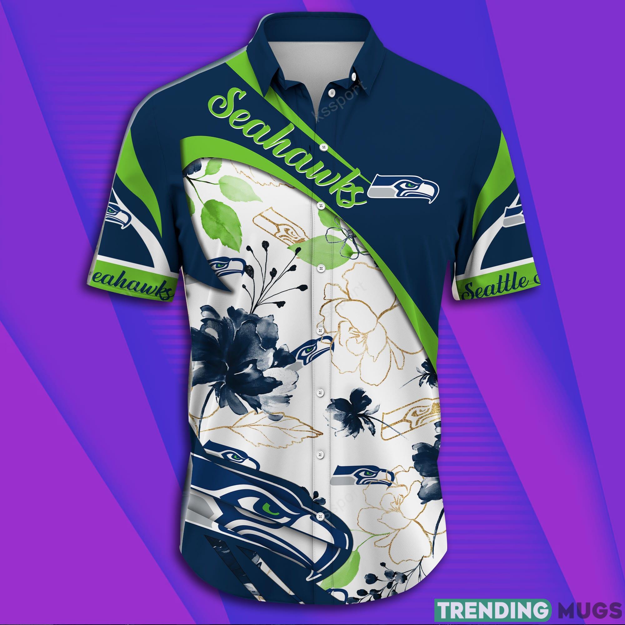 Seattle Seahawks NFL Short Sleeve Aloha Hawaiian Shirt Hawaiian Shirt Seattle Seahawks NFL Short Sleeve Aloha Hawaiian Shirt Hawaiian Shirt