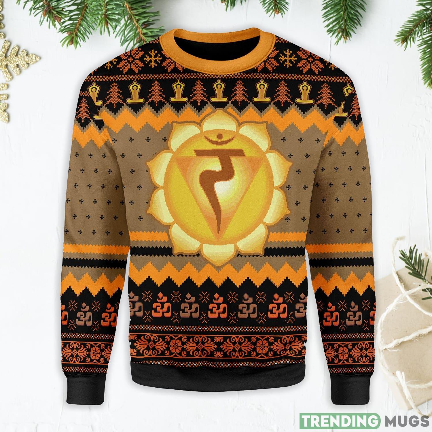 Solar Plexus Chakra Ugly Christmas Sweater Product Photo 1 Solar Plexus Chakra Ugly Christmas Sweater Product Photo 1