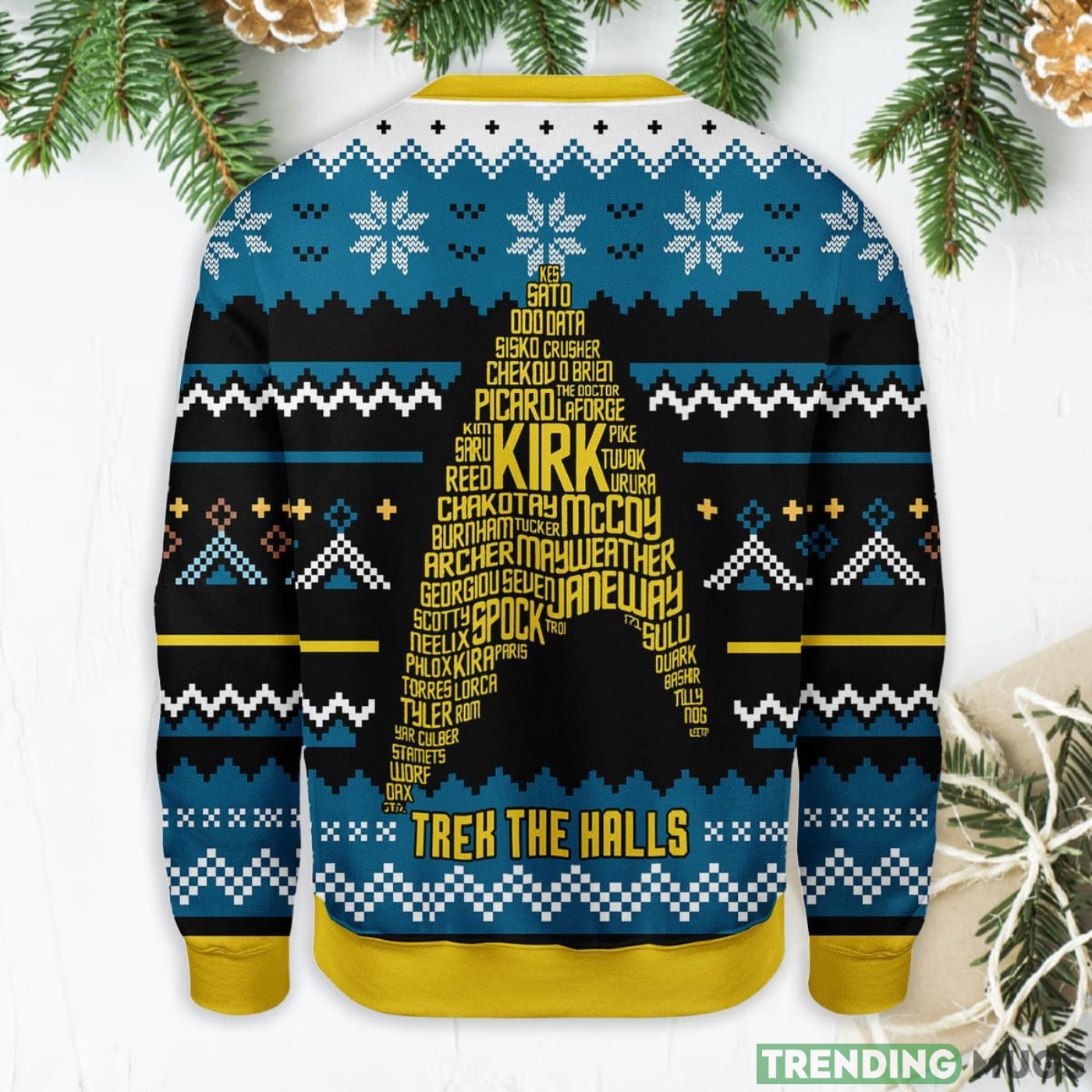 Star Trek Names Ugly Christmas Sweater Sweater Star Trek Names Ugly Christmas Sweater Sweater
