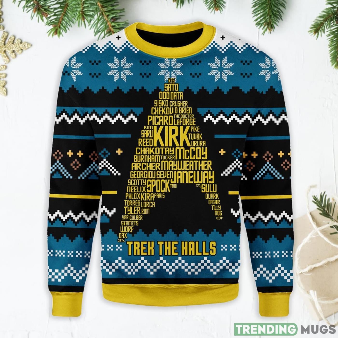 Star Trek Names Ugly Christmas Sweater Product Photo 1 Star Trek Names Ugly Christmas Sweater Product Photo 1