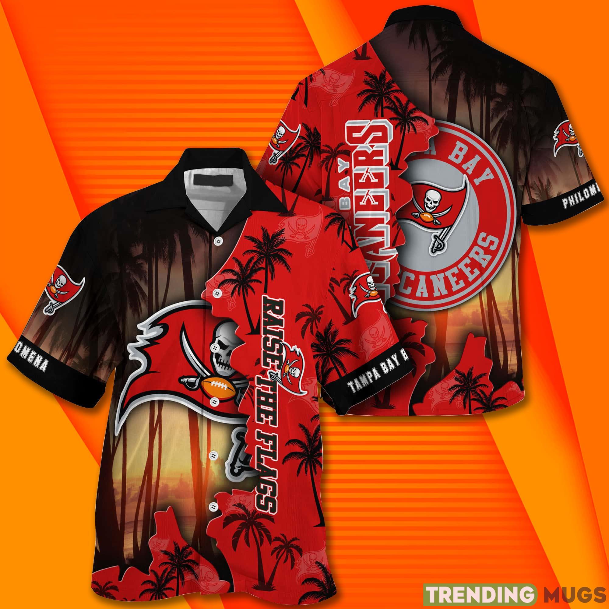Tampa Bay Buccaneers NF And Tropical Pattern Custom Name Hawaiian Shirt Hawaiian Shirt Tampa Bay Buccaneers NF And Tropical Pattern Custom Name Hawaiian Shirt Hawaiian Shirt
