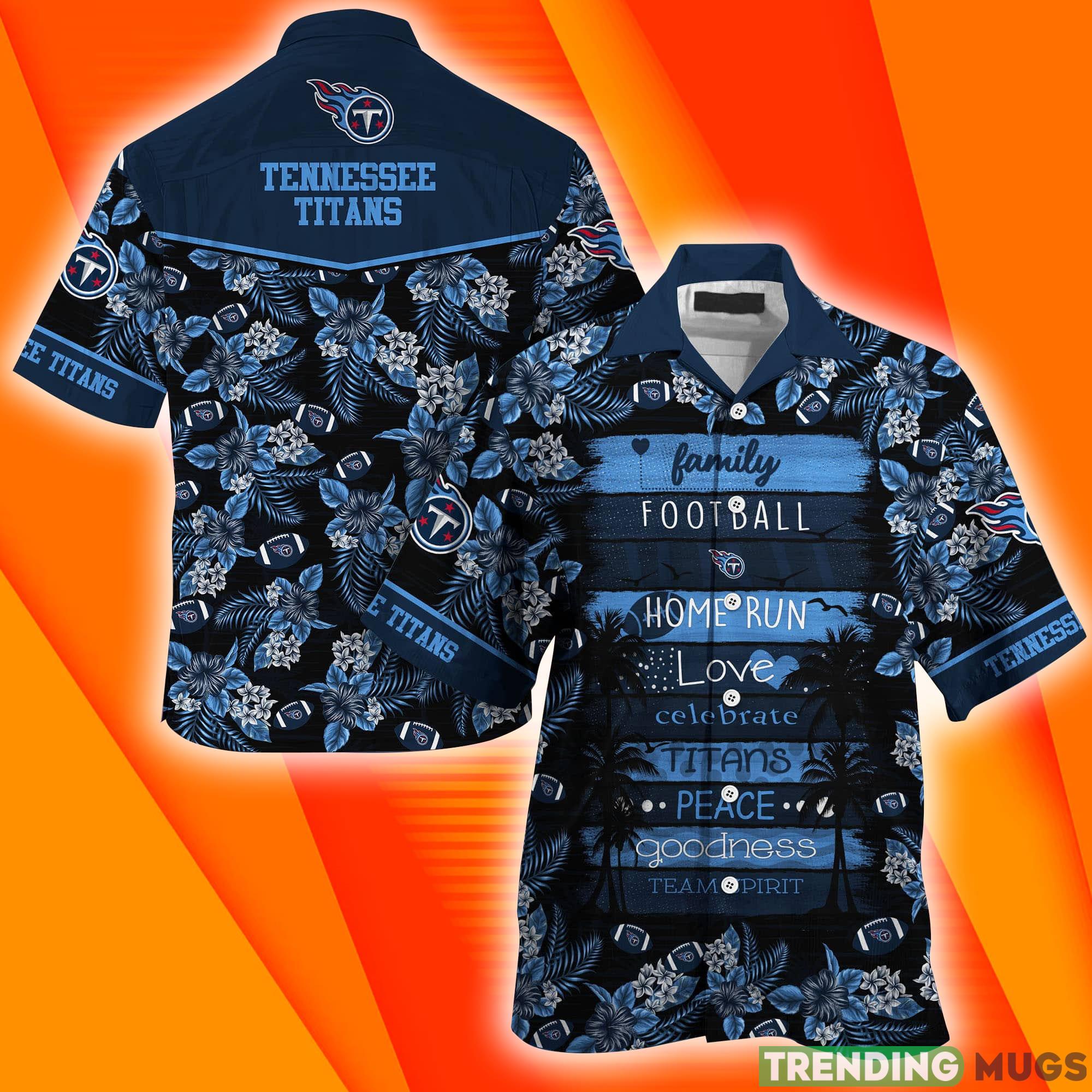 Tennessee Titans NFL Family & Football Short Sleeves Hawaiian Shirt Product Photo 1 Tennessee Titans NFL Family & Football Short Sleeves Hawaiian Shirt Product Photo 1