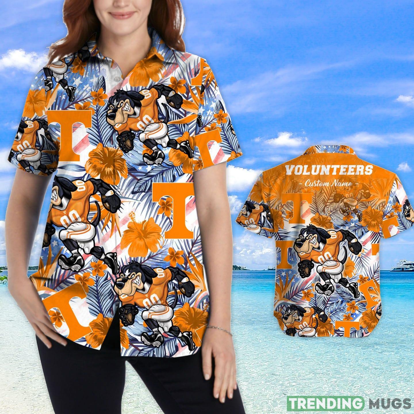 Tennessee Volunteers Tropical Floral Custom Name Aloha Hawaiian Shirt Hawaiian Shirt Tennessee Volunteers Tropical Floral Custom Name Aloha Hawaiian Shirt Hawaiian Shirt