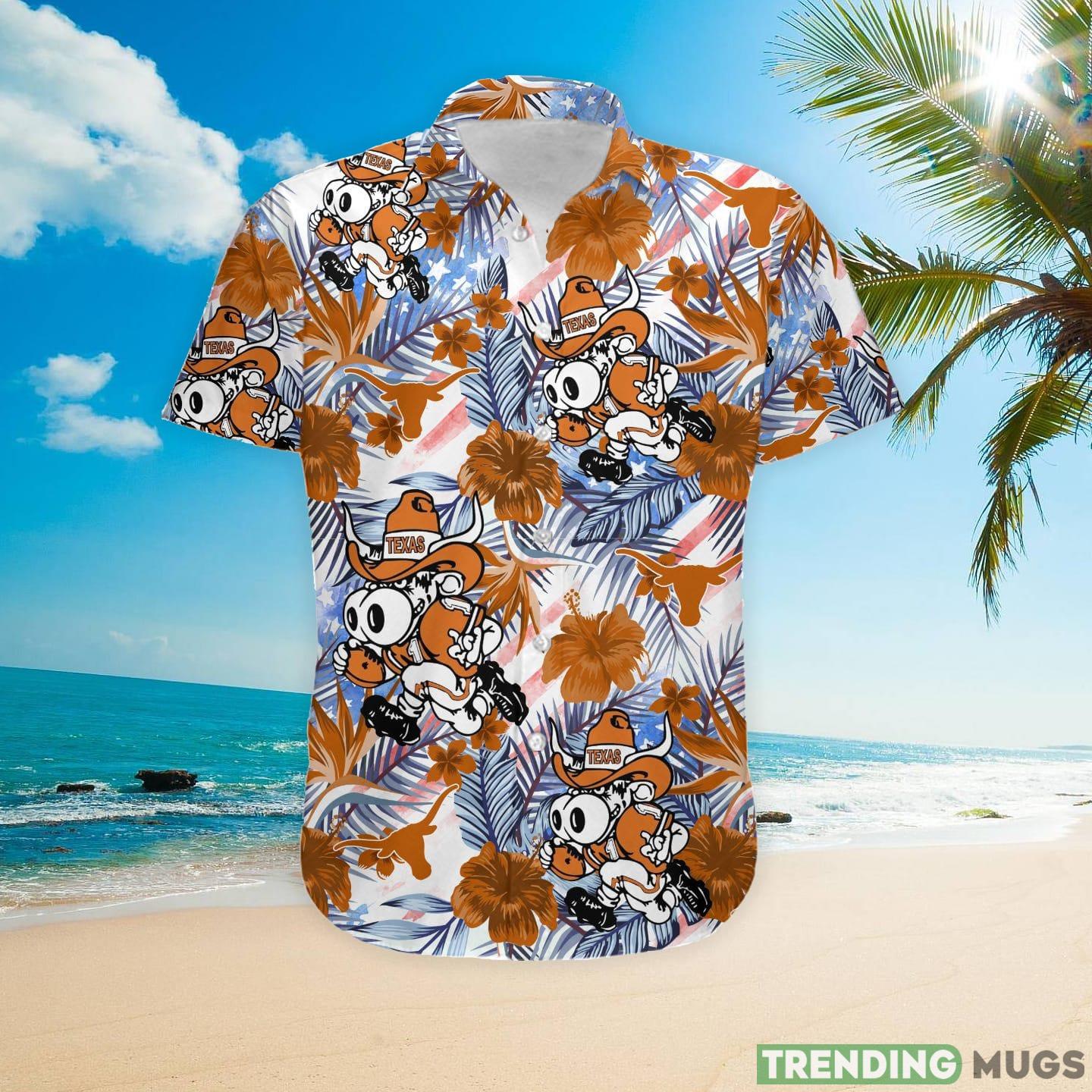 Texas Longhorns Tropical Floral Custom Name Aloha Hawaiian Shirt Hawaiian Shirt Texas Longhorns Tropical Floral Custom Name Aloha Hawaiian Shirt Hawaiian Shirt