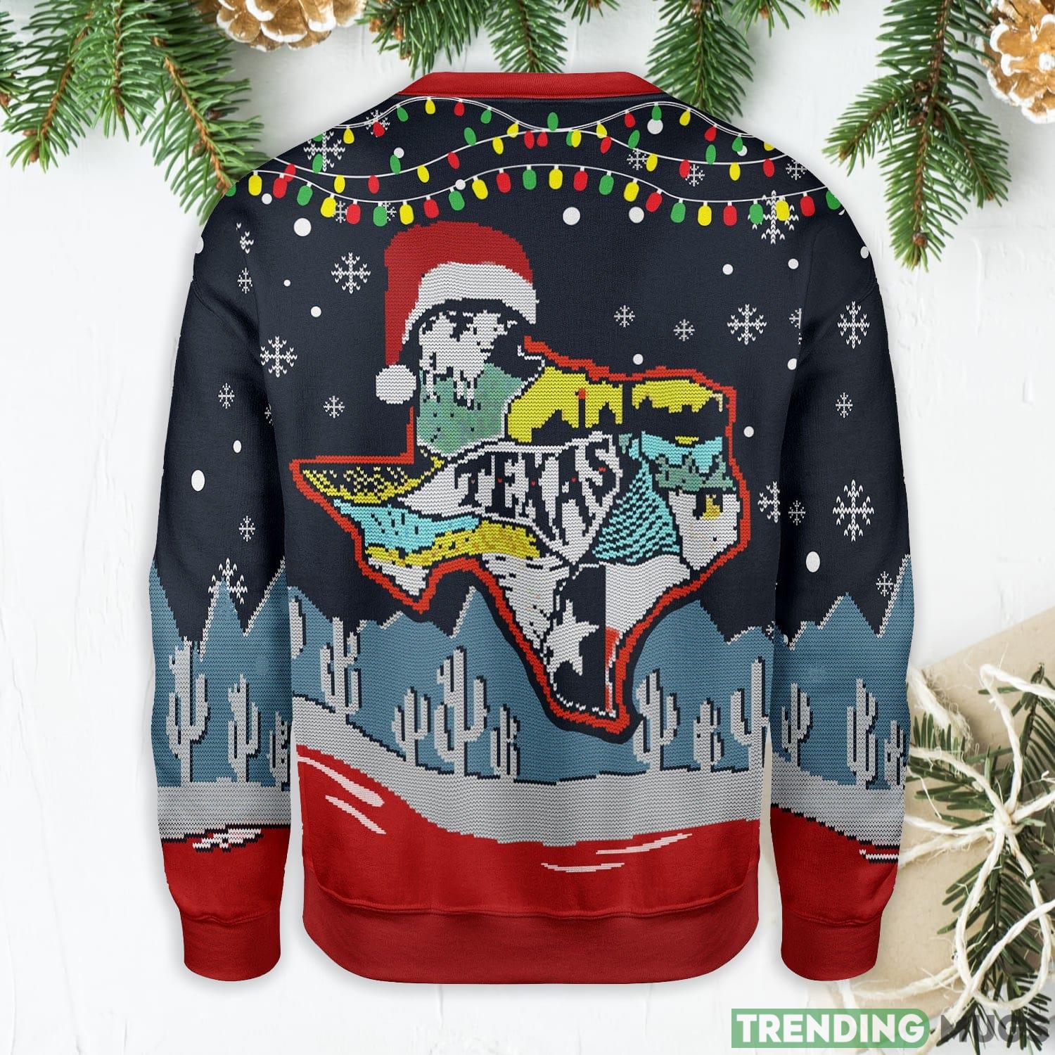 Texas Map Ugly Christmas Sweater Sweater Texas Map Ugly Christmas Sweater Sweater