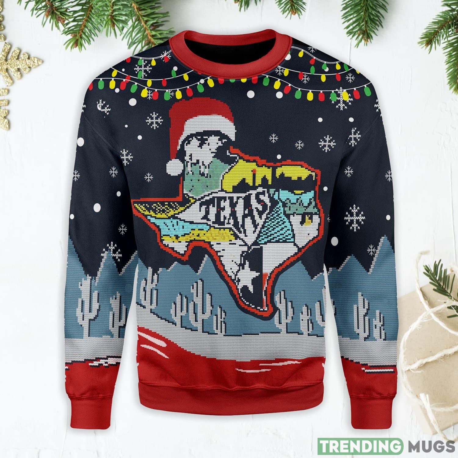 Texas Map Ugly Christmas Sweater Product Photo 1 Texas Map Ugly Christmas Sweater Product Photo 1