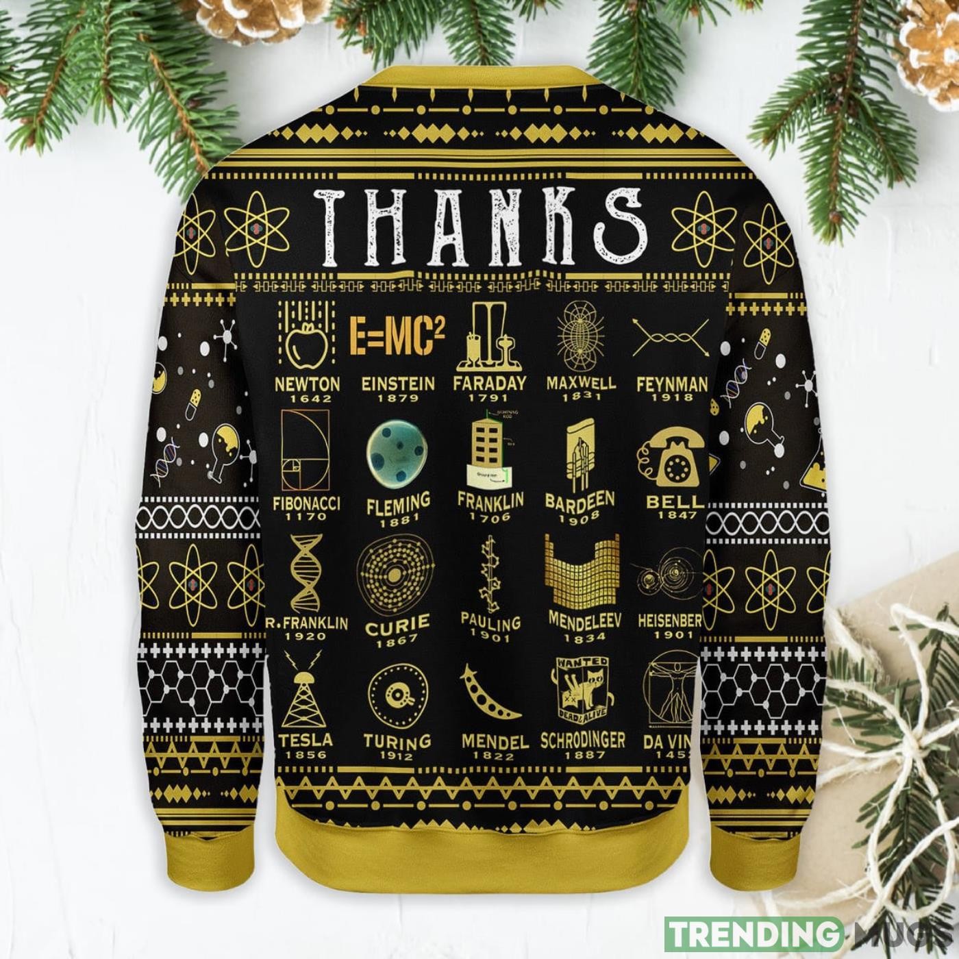 Thanks Science Ugly Christmas Sweater Sweater Thanks Science Ugly Christmas Sweater Sweater