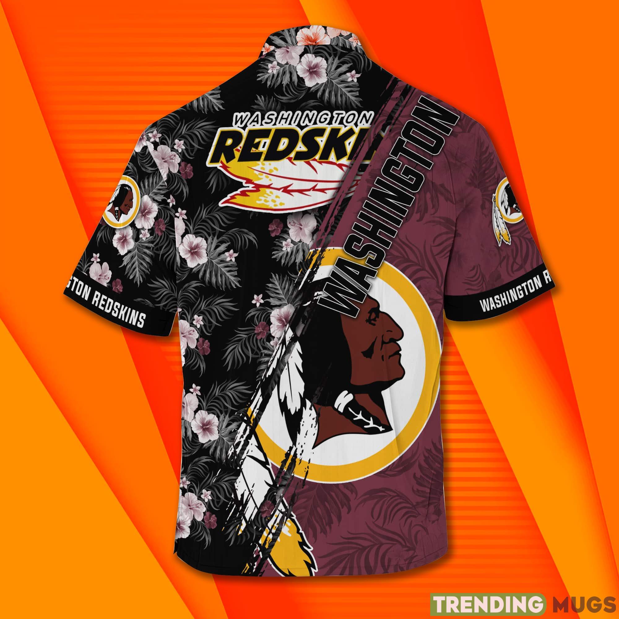 Washington Redskins NFL And Mickey Mouse Short Sleeves Hawaiian Shirt Product Photo 1 Washington Redskins NFL And Mickey Mouse Short Sleeves Hawaiian Shirt Product Photo 1