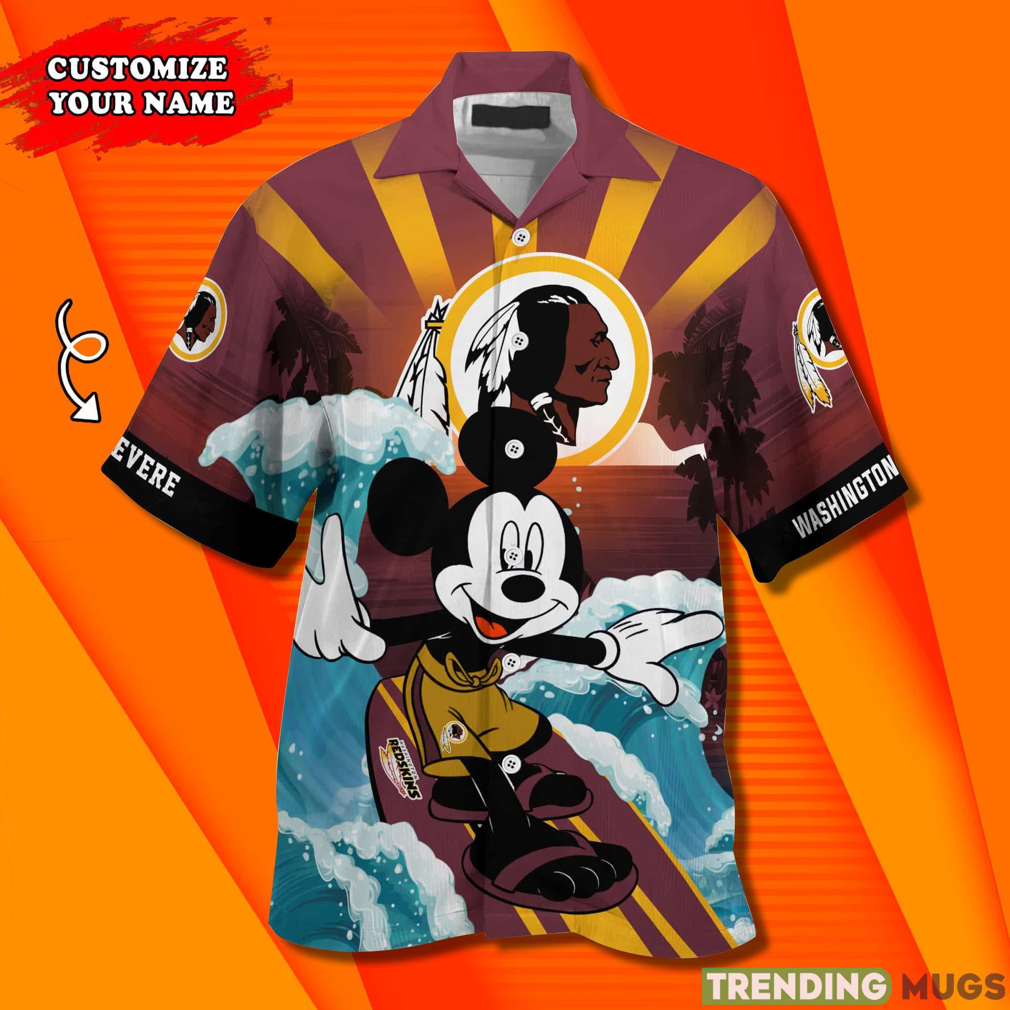Washington Redskins NFL Custom Name Hawaiian Shirt Hawaiian Shirt Washington Redskins NFL Custom Name Hawaiian Shirt Hawaiian Shirt