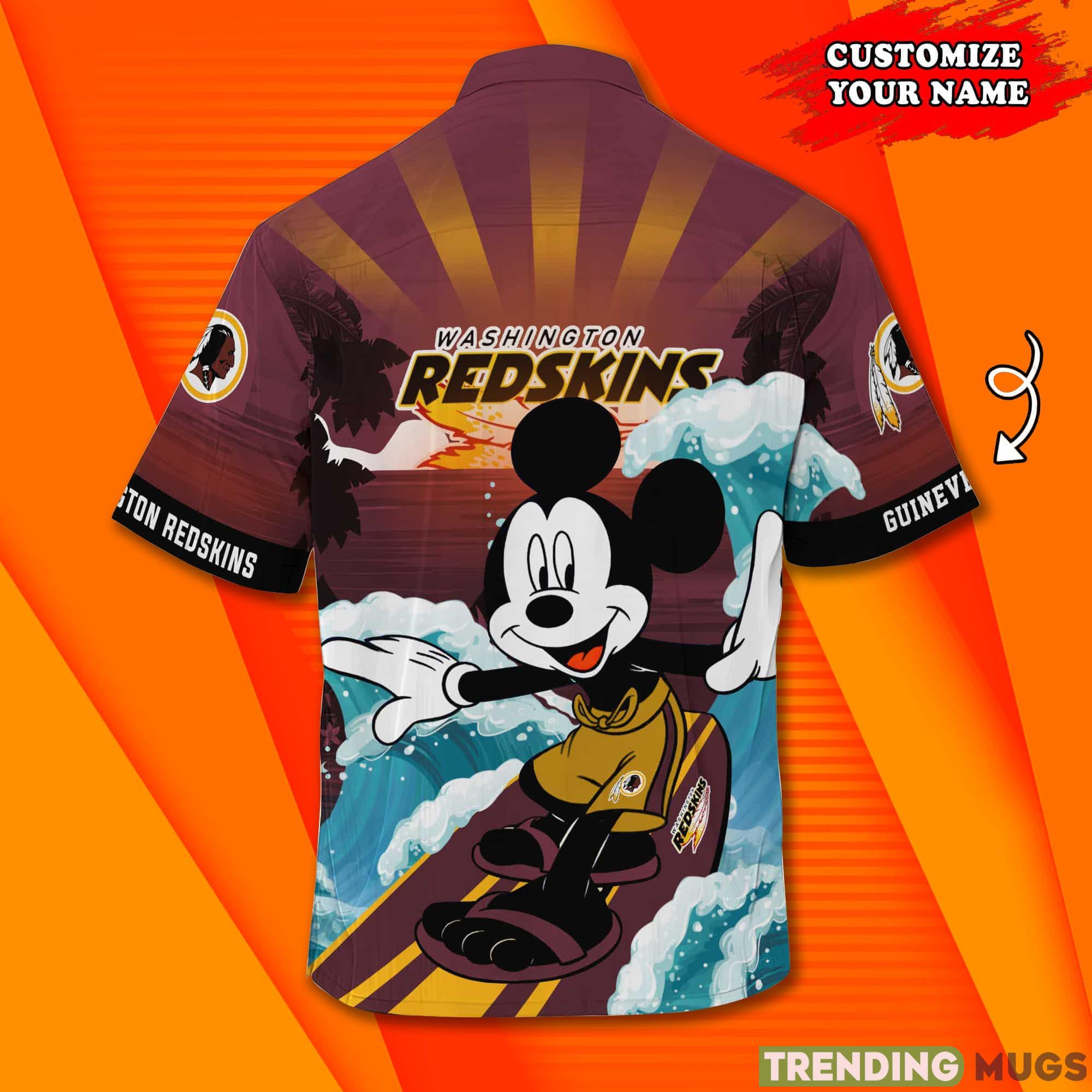Washington Redskins NFL Custom Name Hawaiian Shirt Product Photo 1 Washington Redskins NFL Custom Name Hawaiian Shirt Product Photo 1