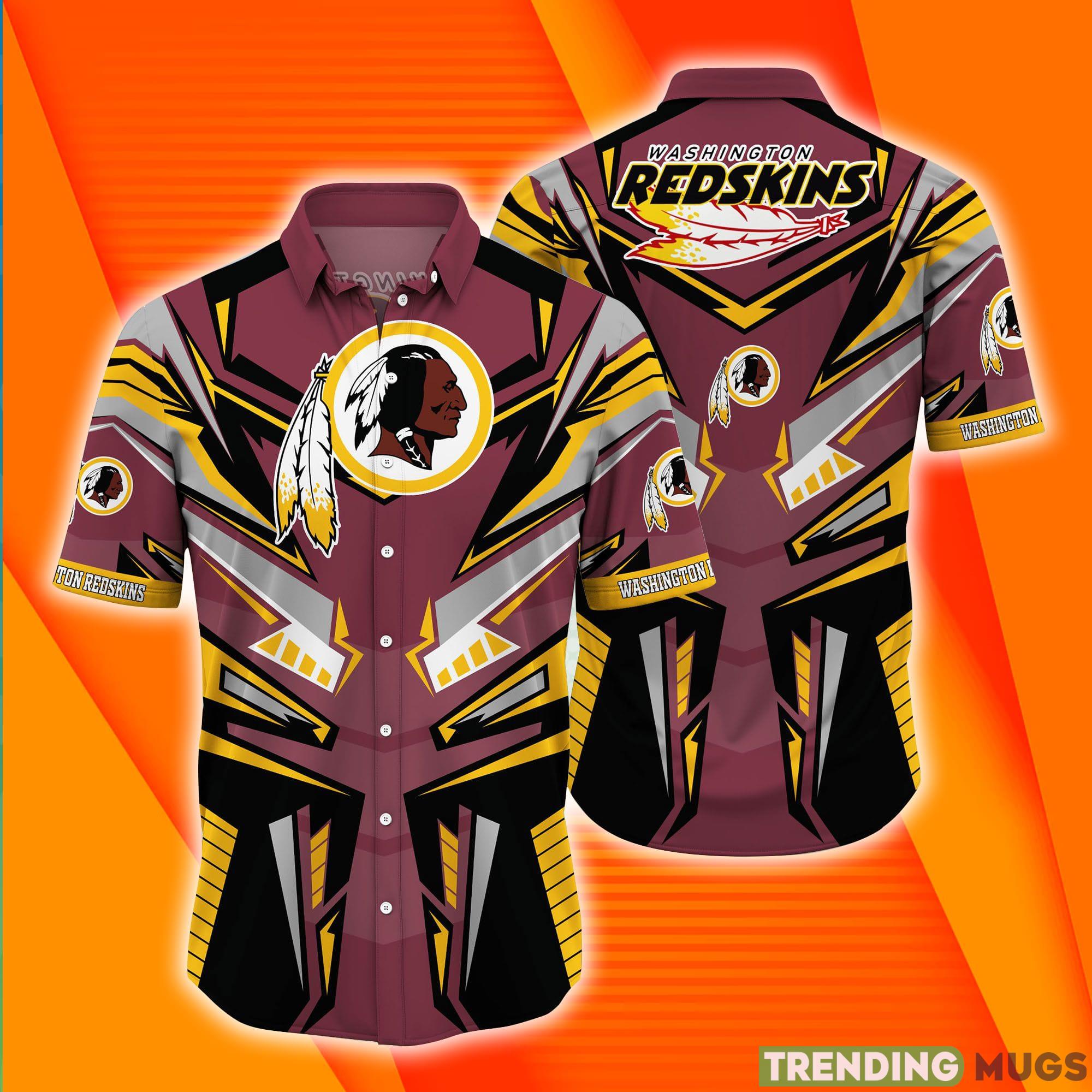 Washington Redskins NFL Graphic Design Short Sleeves Hawaiian Shirt Product Photo 1 Washington Redskins NFL Graphic Design Short Sleeves Hawaiian Shirt Product Photo 1