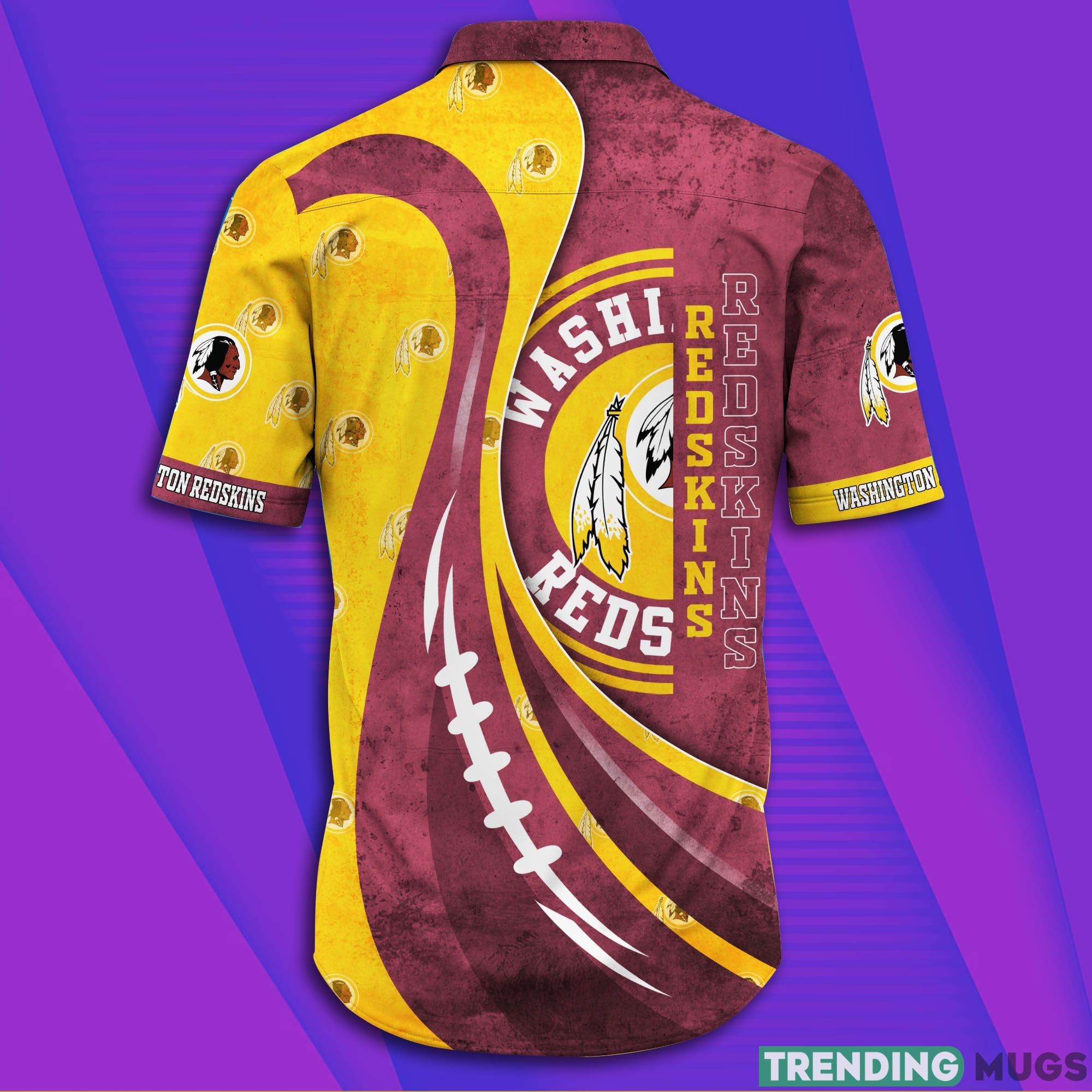 Washington Redskins NFL Grunge Texture Design Short Sleeves Hawaiian Shirt Hawaiian Shirt Washington Redskins NFL Grunge Texture Design Short Sleeves Hawaiian Shirt Hawaiian Shirt