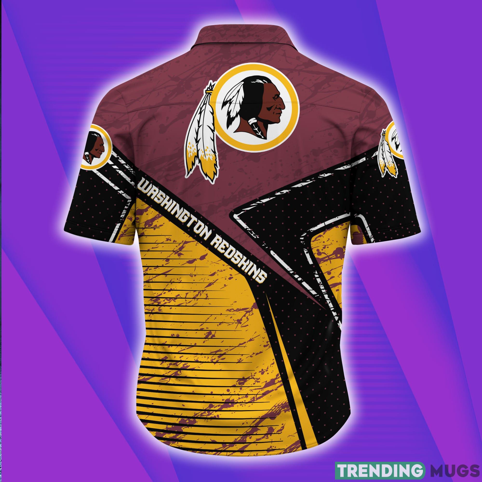 Washington Redskins NFL Grunge Texture Short Sleeves Hawaiian Shirt Hawaiian Shirt Washington Redskins NFL Grunge Texture Short Sleeves Hawaiian Shirt Hawaiian Shirt