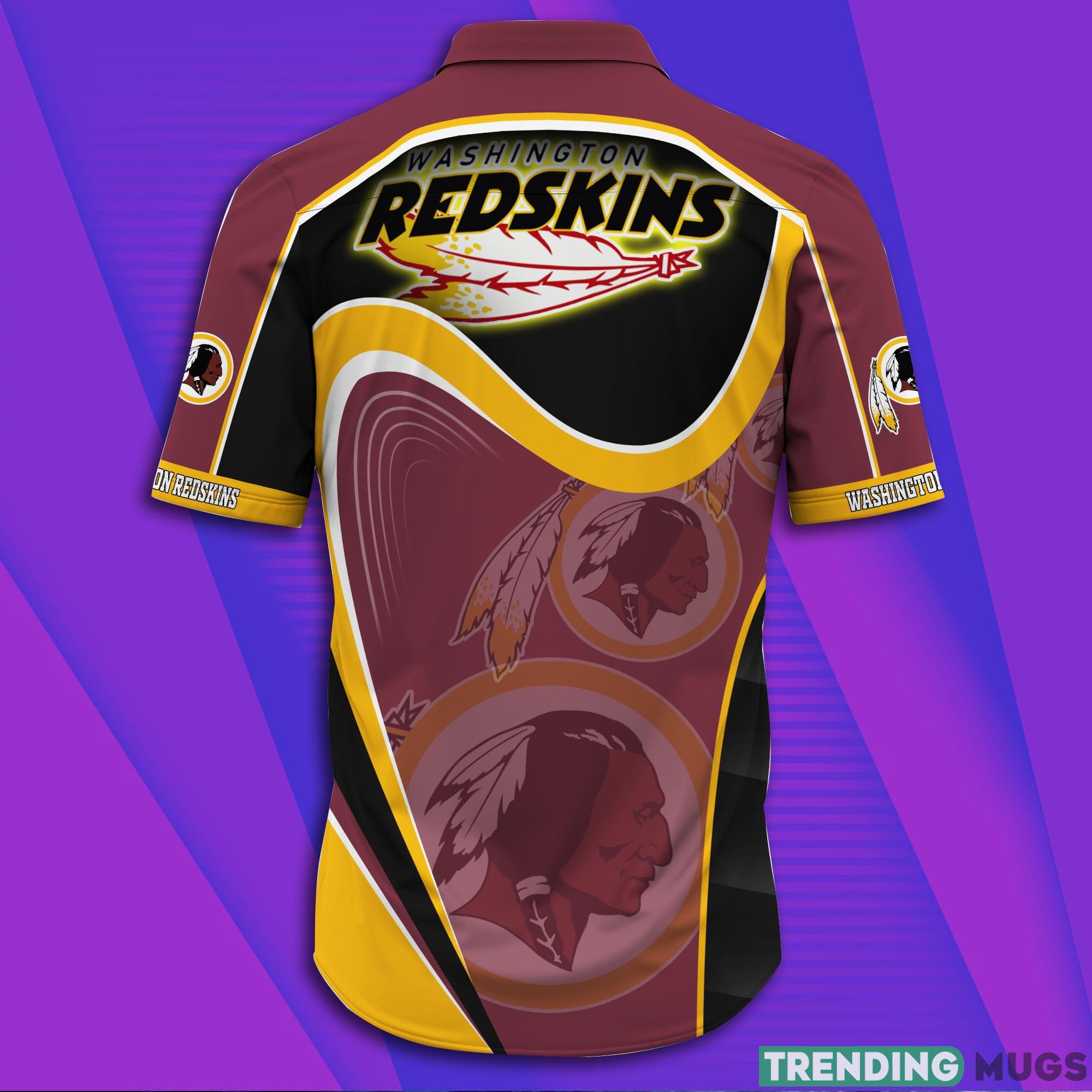 Washington Redskins NFL Logo Short Sleeves Hawaiian Shirt Hawaiian Shirt Washington Redskins NFL Logo Short Sleeves Hawaiian Shirt Hawaiian Shirt