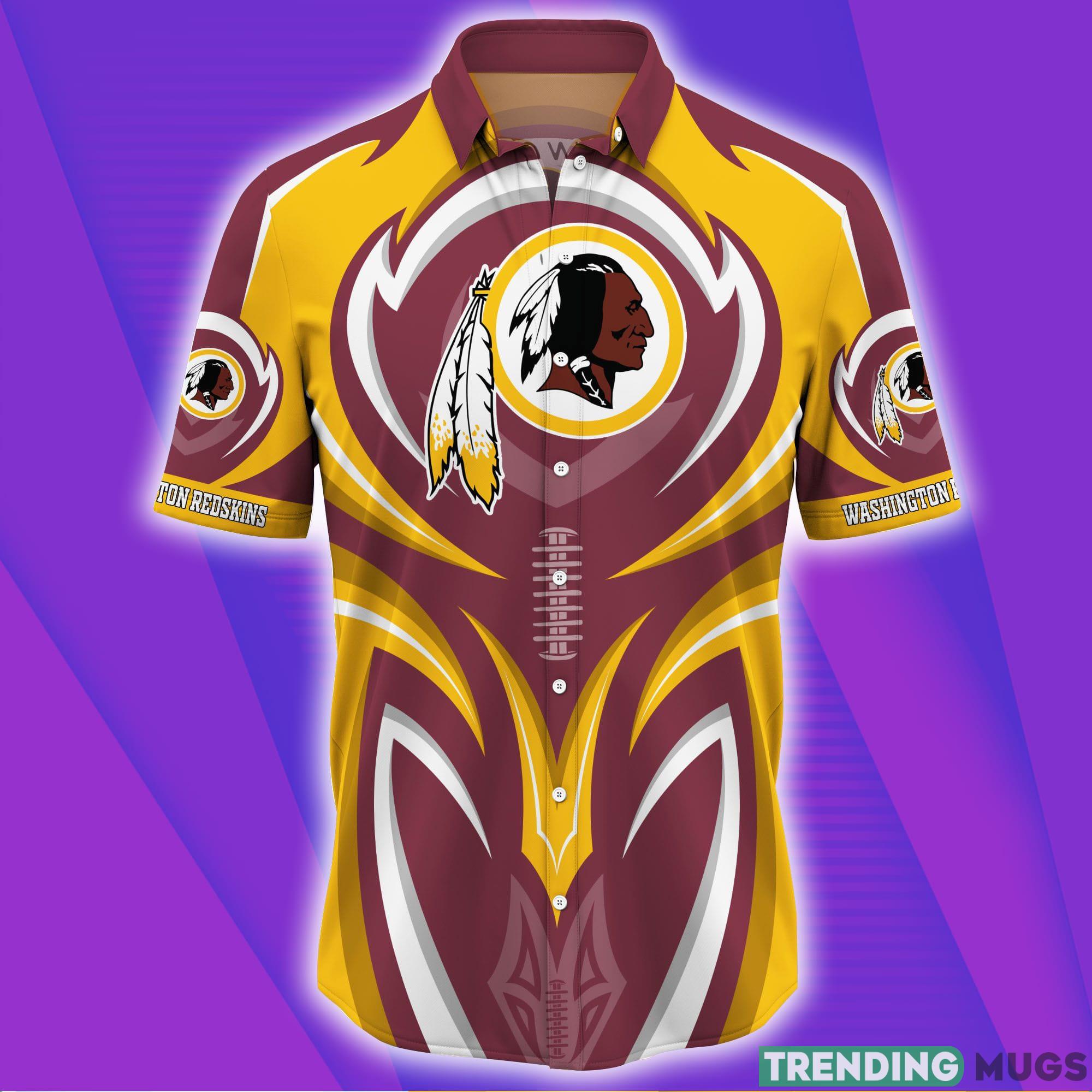 Washington Redskins NFL Yellow Short Sleeves Hawaiian Shirt Hawaiian Shirt Washington Redskins NFL Yellow Short Sleeves Hawaiian Shirt Hawaiian Shirt