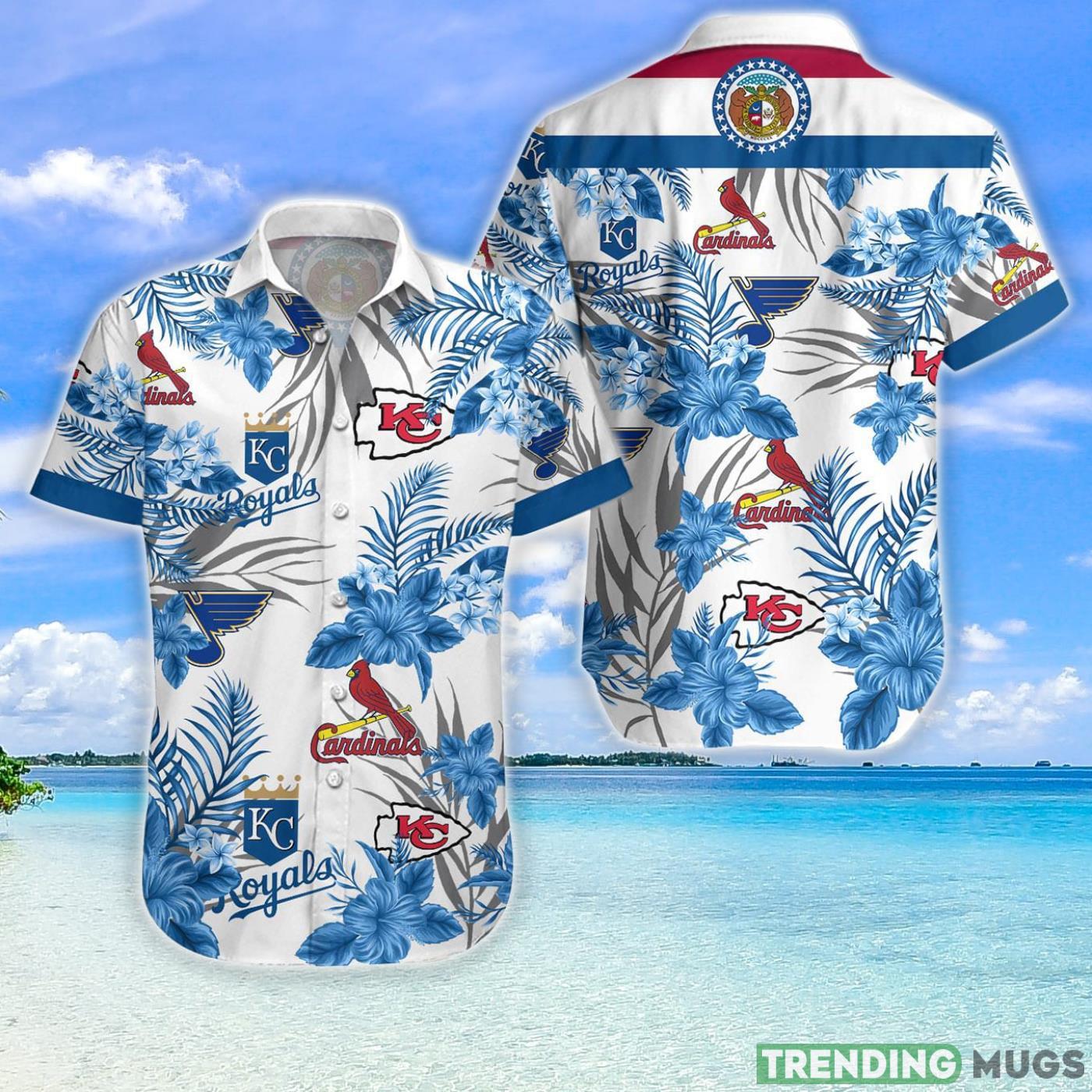Cardinals Chiefs Bluesroyals Hawaiian Shirt For Fans Product Photo 1 Cardinals Chiefs Bluesroyals Hawaiian Shirt For Fans Product Photo 1