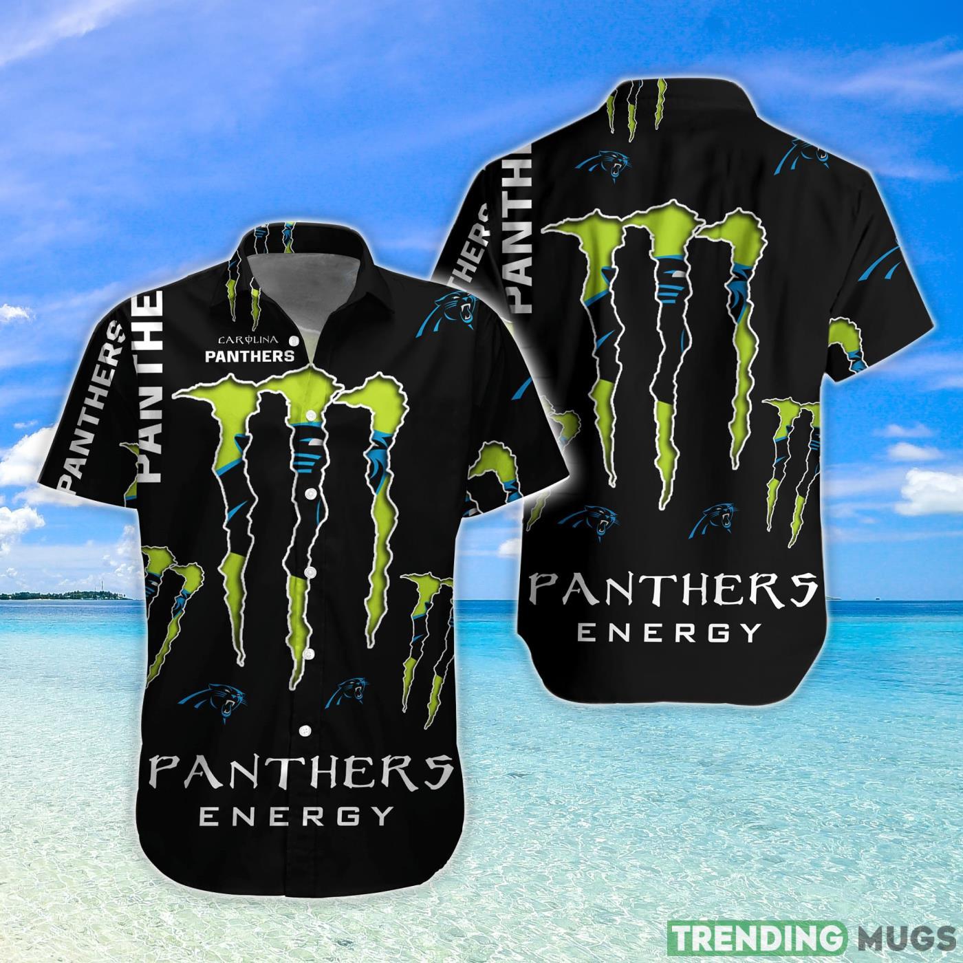 Carolina Panthers Monter Energy Hawaiian Shirt For Fans Product Photo 1 Carolina Panthers Monter Energy Hawaiian Shirt For Fans Product Photo 1