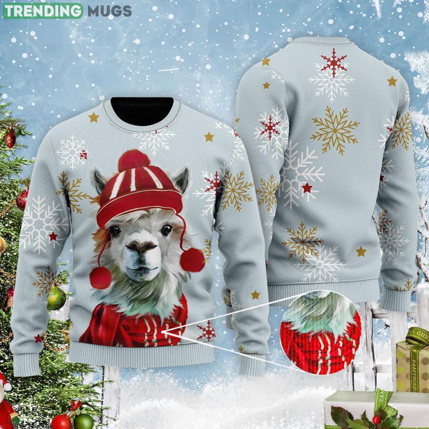 Christmas Llama Christmas Gift Ugly Christmas Sweater Product Photo 1 Christmas Llama Christmas Gift Ugly Christmas Sweater Product Photo 1