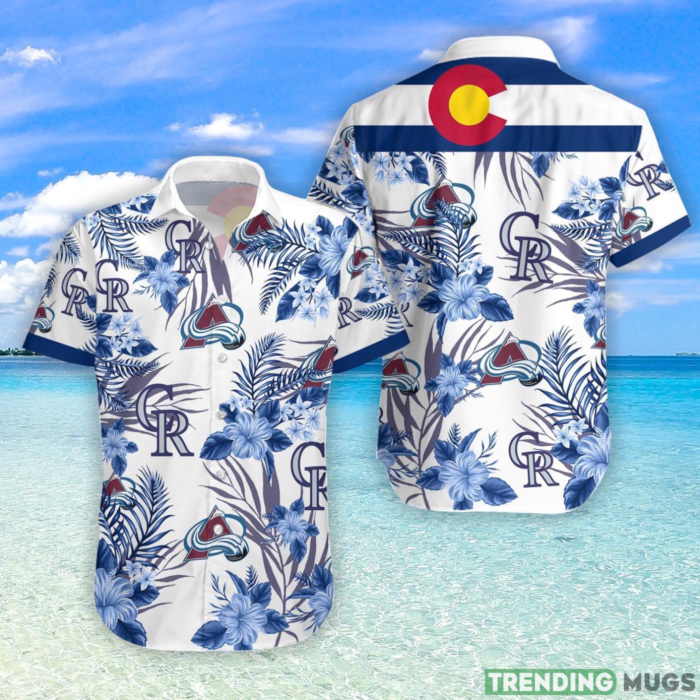 Colorado Rockies Colorado Avalanche Hawaiian Shirt For Fans Product Photo 1 Colorado Rockies Colorado Avalanche Hawaiian Shirt For Fans Product Photo 1