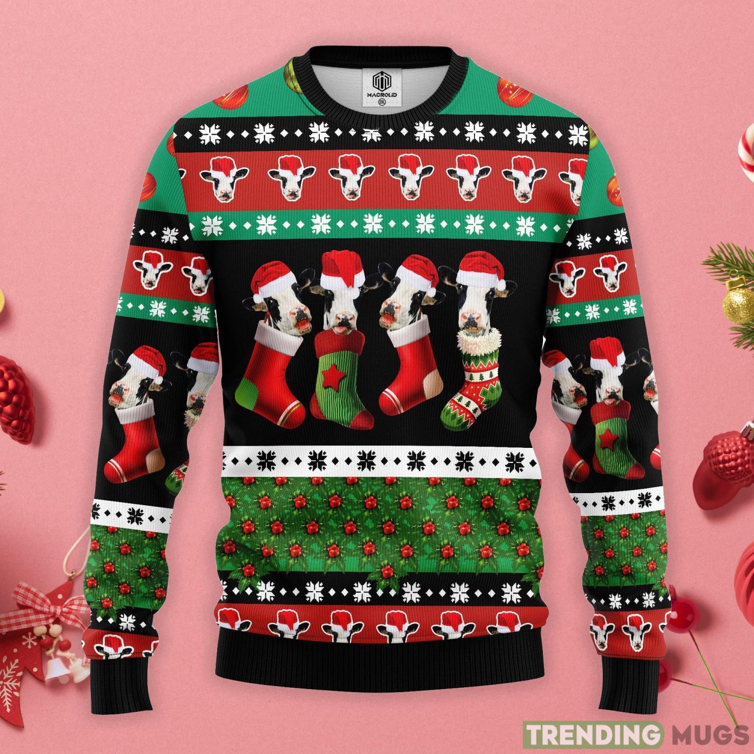 Cow Funny Christmas Gift Ugly Christmas Sweater Product Photo 1 Cow Funny Christmas Gift Ugly Christmas Sweater Product Photo 1