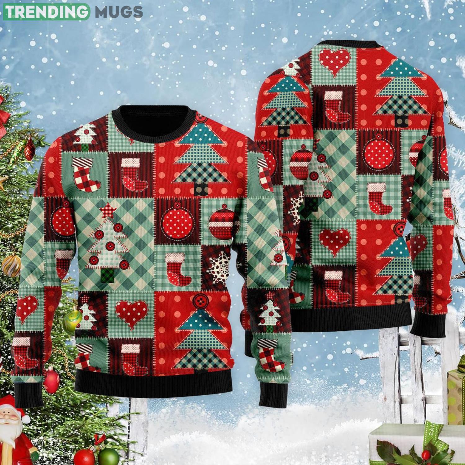 Crochet Red Christmas Holiday Christmas Gift Ugly Christmas Sweater Product Photo 1 Crochet Red Christmas Holiday Christmas Gift Ugly Christmas Sweater Product Photo 1