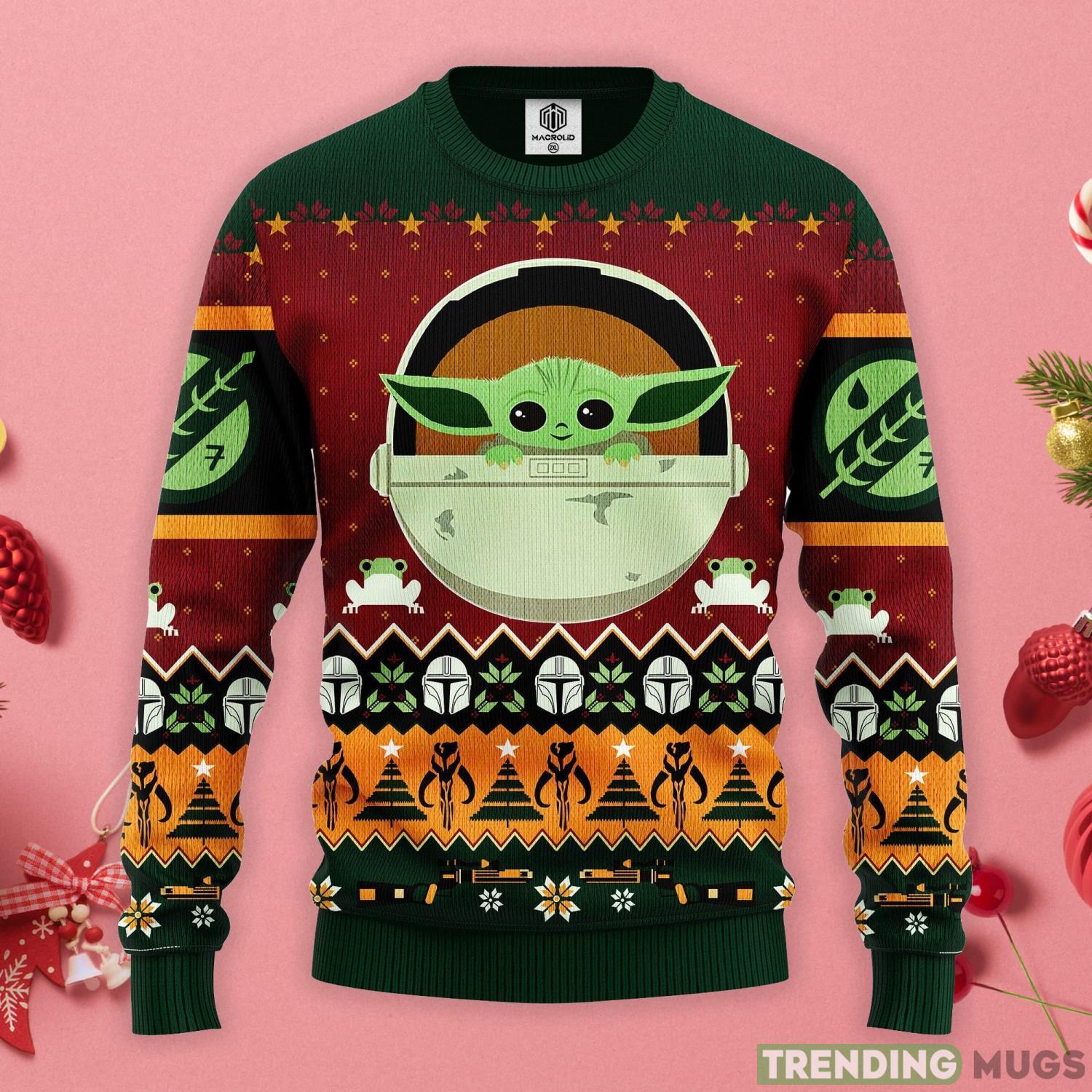 Cute Baby Yoda Christmas Gift Ugly Christmas Sweater Product Photo 1 Cute Baby Yoda Christmas Gift Ugly Christmas Sweater Product Photo 1