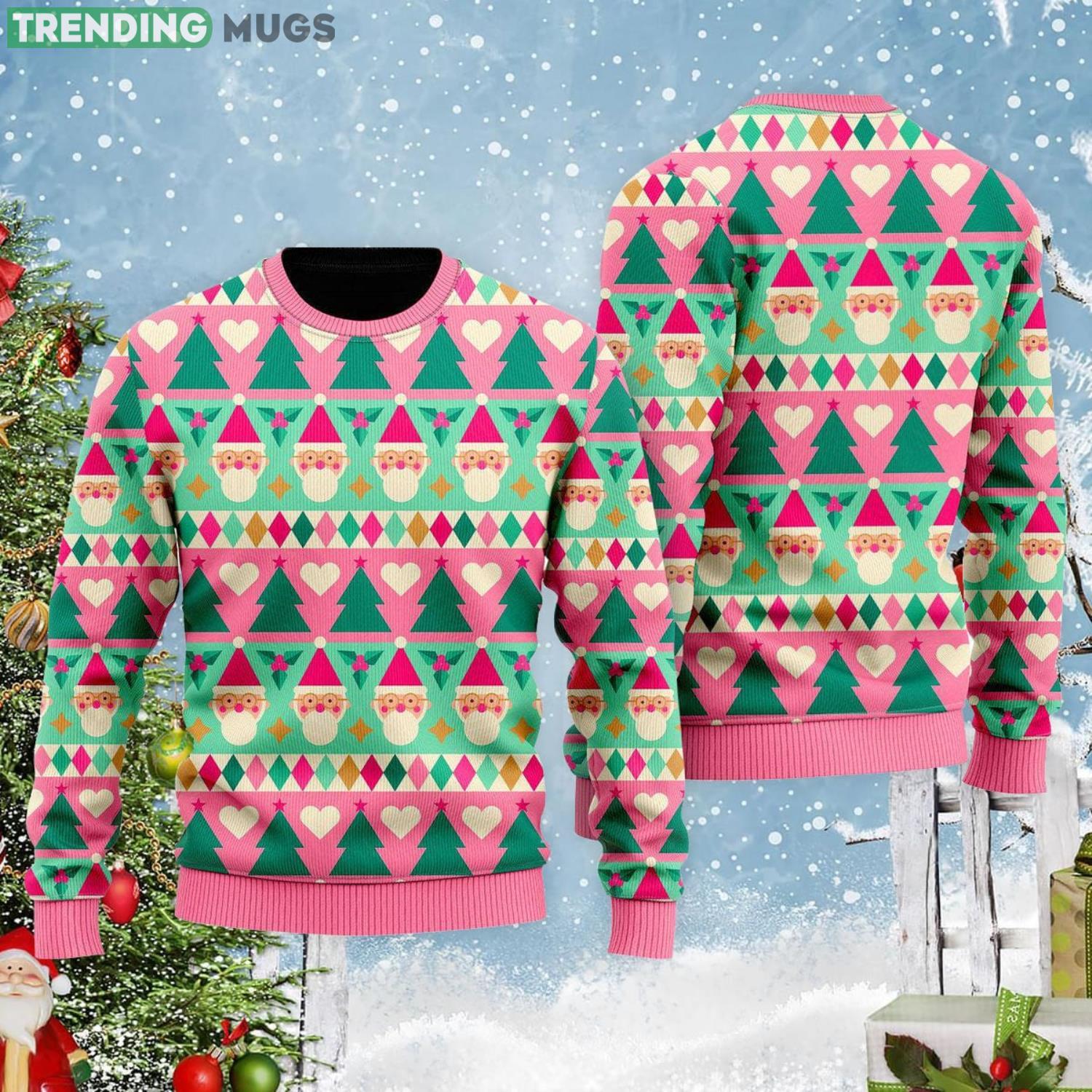 Cute Christmas Geometric Elements Pattern Christmas Gift Ugly Christmas Sweater Product Photo 1 Cute Christmas Geometric Elements Pattern Christmas Gift Ugly Christmas Sweater Product Photo 1