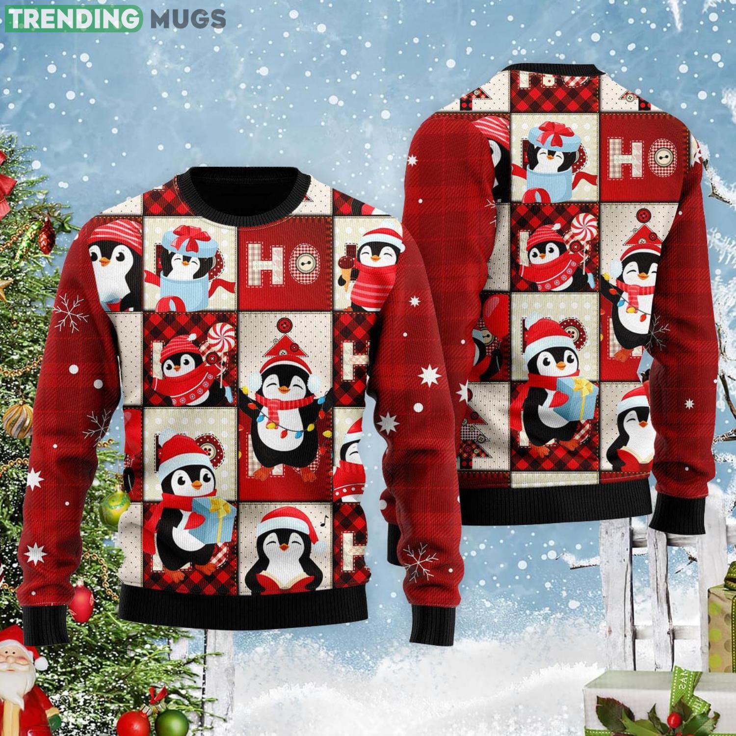 Cute Penguin Christmas Gift Ugly Christmas Sweater Product Photo 1 Cute Penguin Christmas Gift Ugly Christmas Sweater Product Photo 1