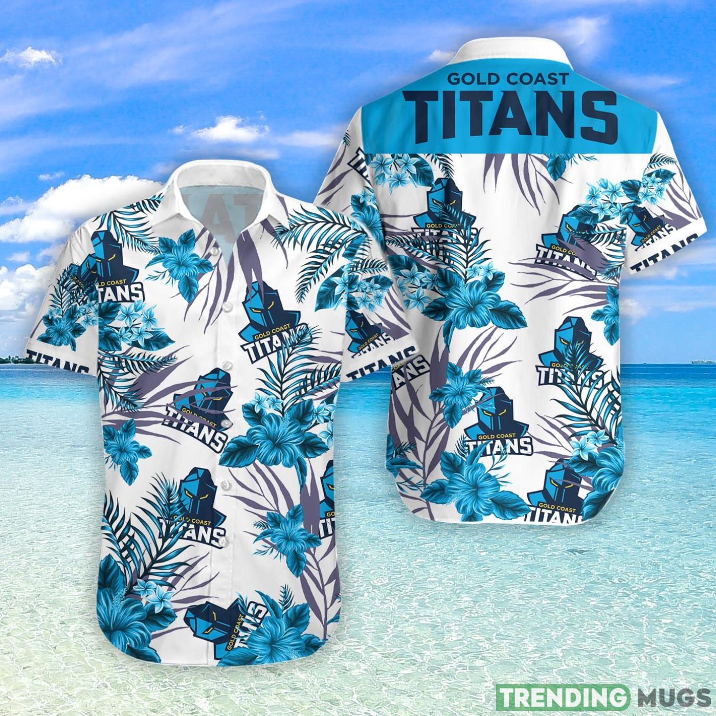 Gold Coast Titans Hawaiian Shirt For Fans Product Photo 1 Gold Coast Titans Hawaiian Shirt For Fans Product Photo 1
