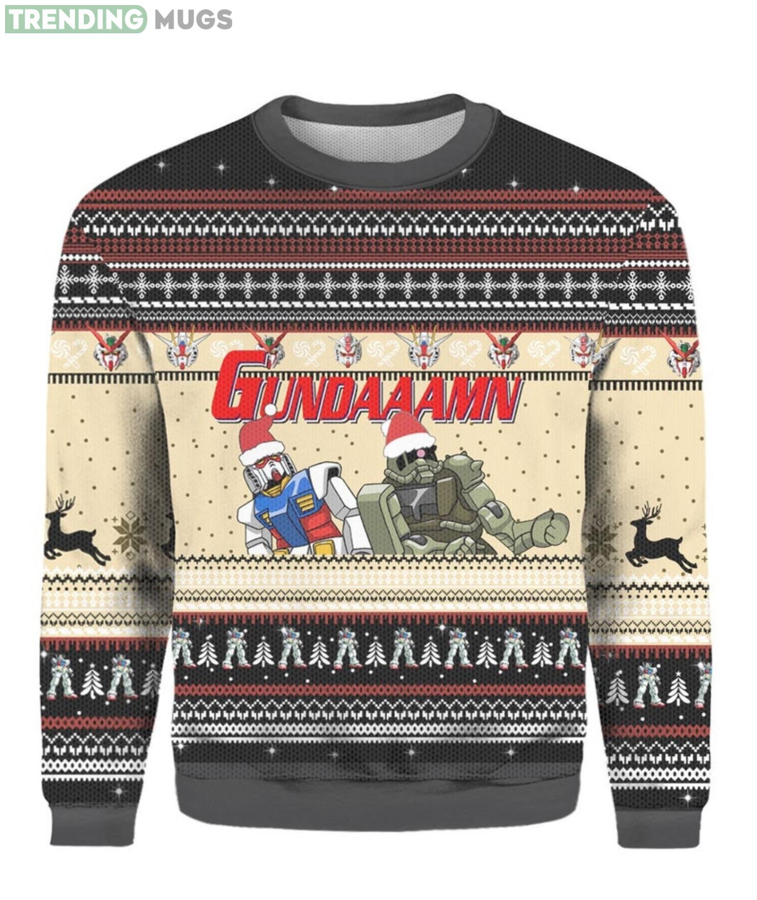 Gundaaamn Wing Sprites Premium Ugly Christmas Sweater Product Photo 1