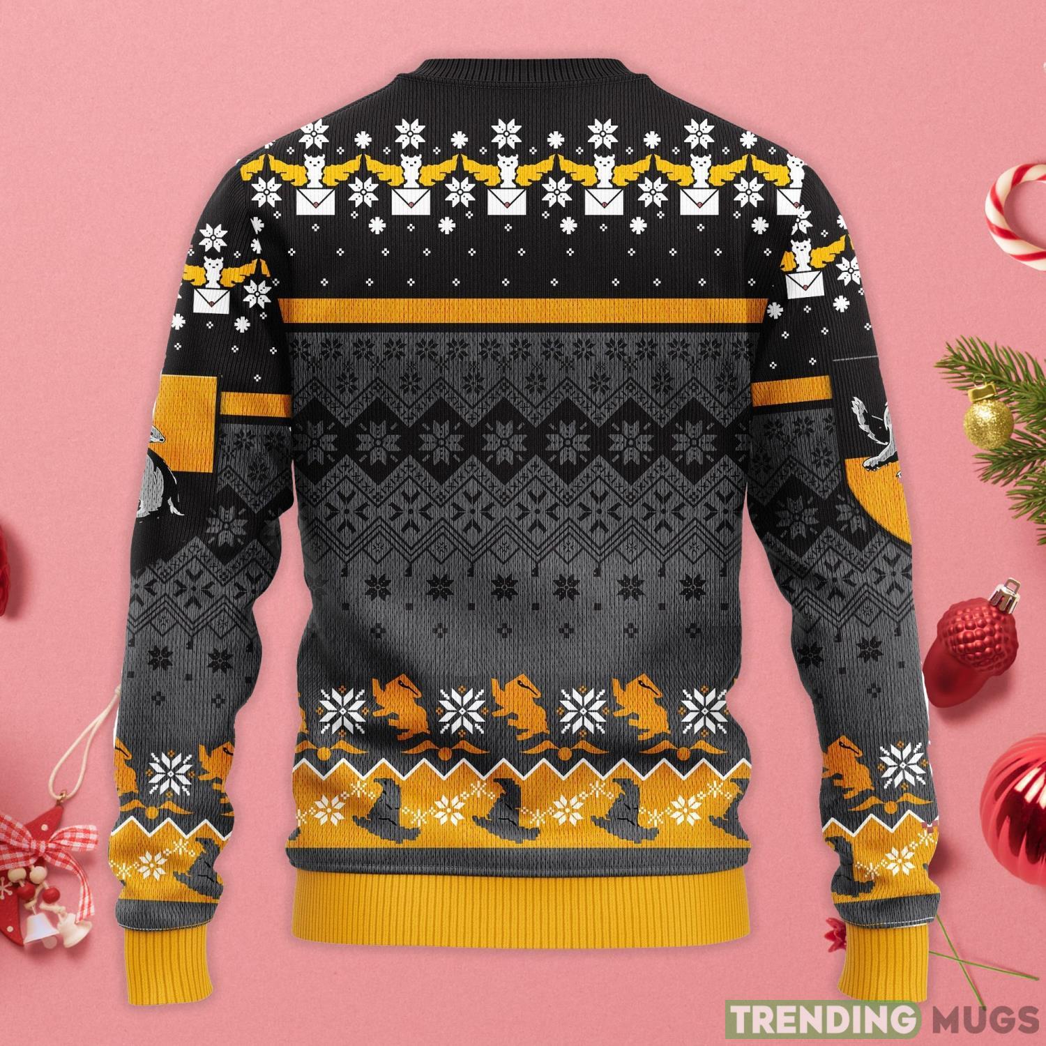 Harry Potter Hufflepuff Christmas Gift Ugly Christmas Sweater 3D Sweater Harry Potter Hufflepuff Christmas Gift Ugly Christmas Sweater 3D Sweater