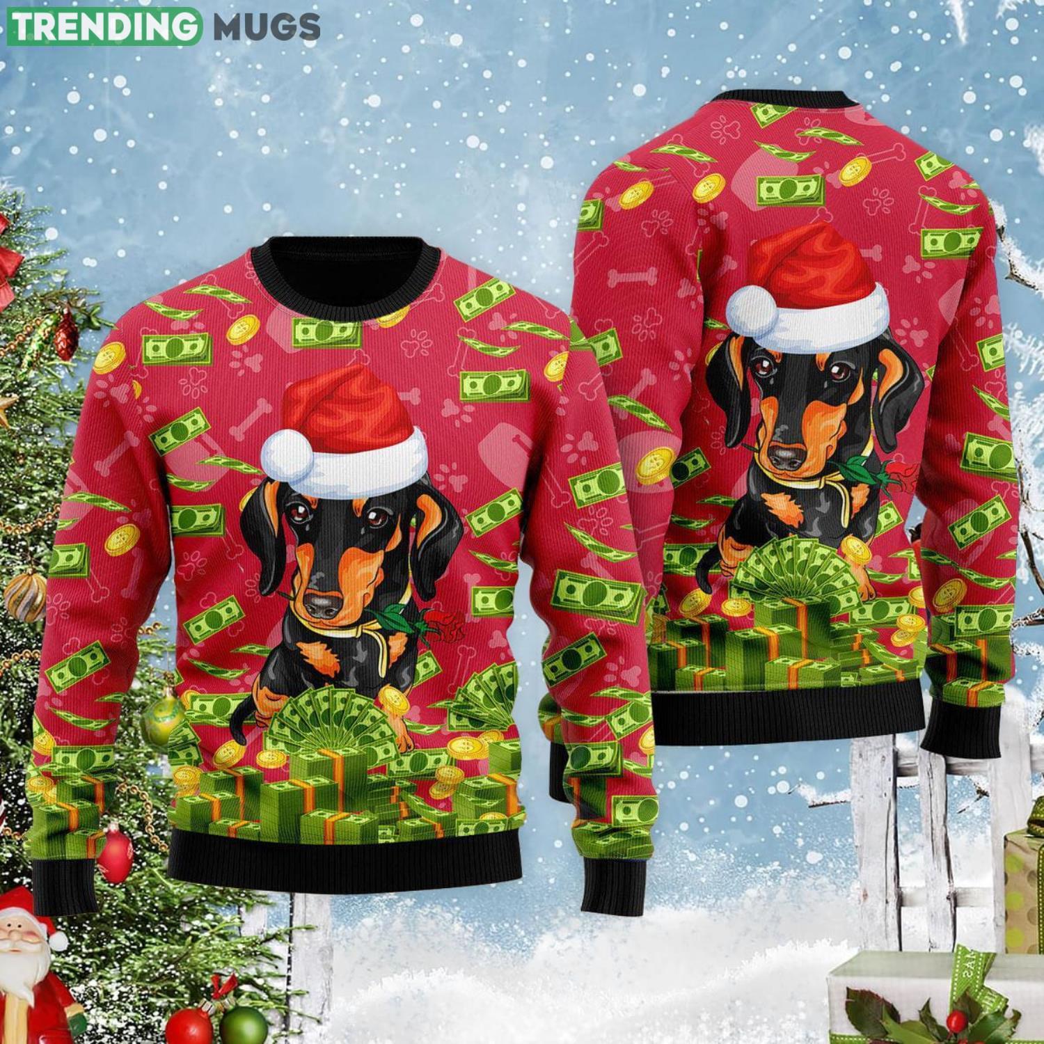 I Work Hard So That My Dog Can Have A Better Life Ugly Christmas Sweater 3D Sweater I Work Hard So That My Dog Can Have A Better Life Ugly Christmas Sweater 3D Sweater