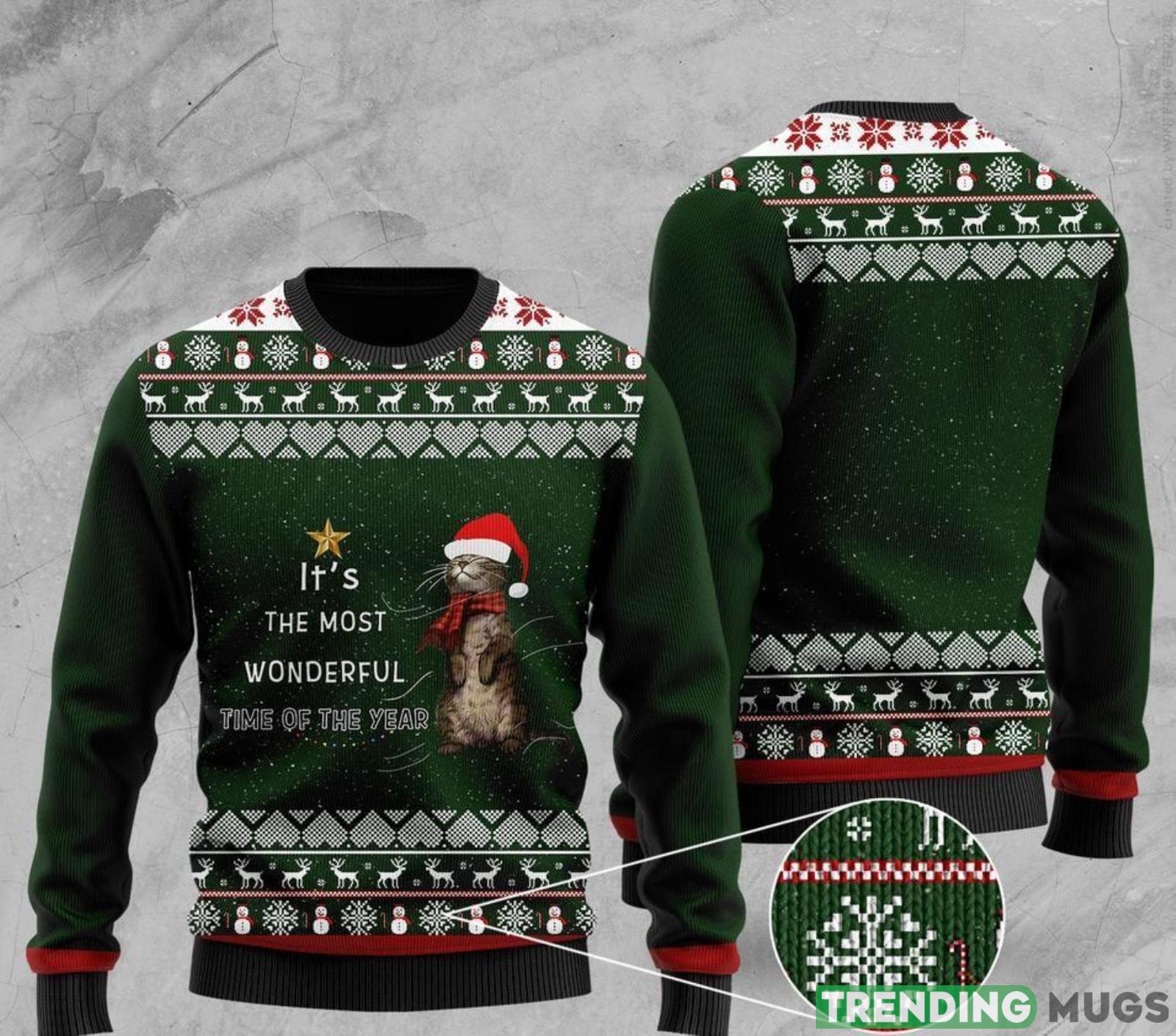 Its The Most Wonderful Time Of The Year Otter Christmas Gift Ugly Christmas Sweater Product Photo 1 Its The Most Wonderful Time Of The Year Otter Christmas Gift Ugly Christmas Sweater Product Photo 1