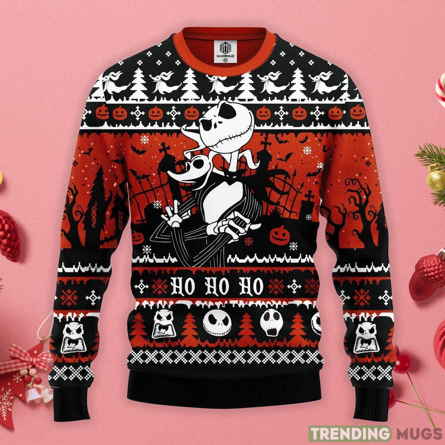 Jack And Zero Nightmare Noel Christmas Gift Ugly Christmas Sweater Product Photo 1 Jack And Zero Nightmare Noel Christmas Gift Ugly Christmas Sweater Product Photo 1