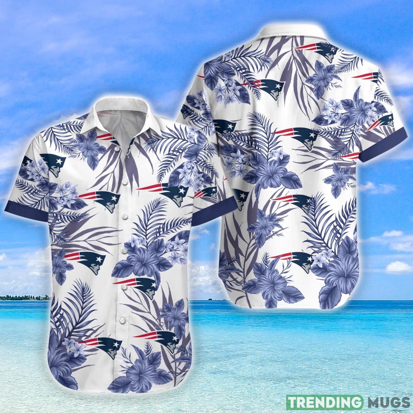 Patriots Tropical Flower Hawaiian Shirt For Fans Hawaiian Shirt Patriots Tropical Flower Hawaiian Shirt For Fans Hawaiian Shirt