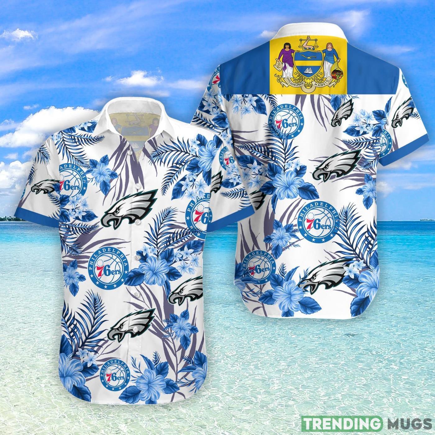 Philadelphia Eagles76ers Hawaiian Shirt For Fans Product Photo 1 Philadelphia Eagles76ers Hawaiian Shirt For Fans Product Photo 1