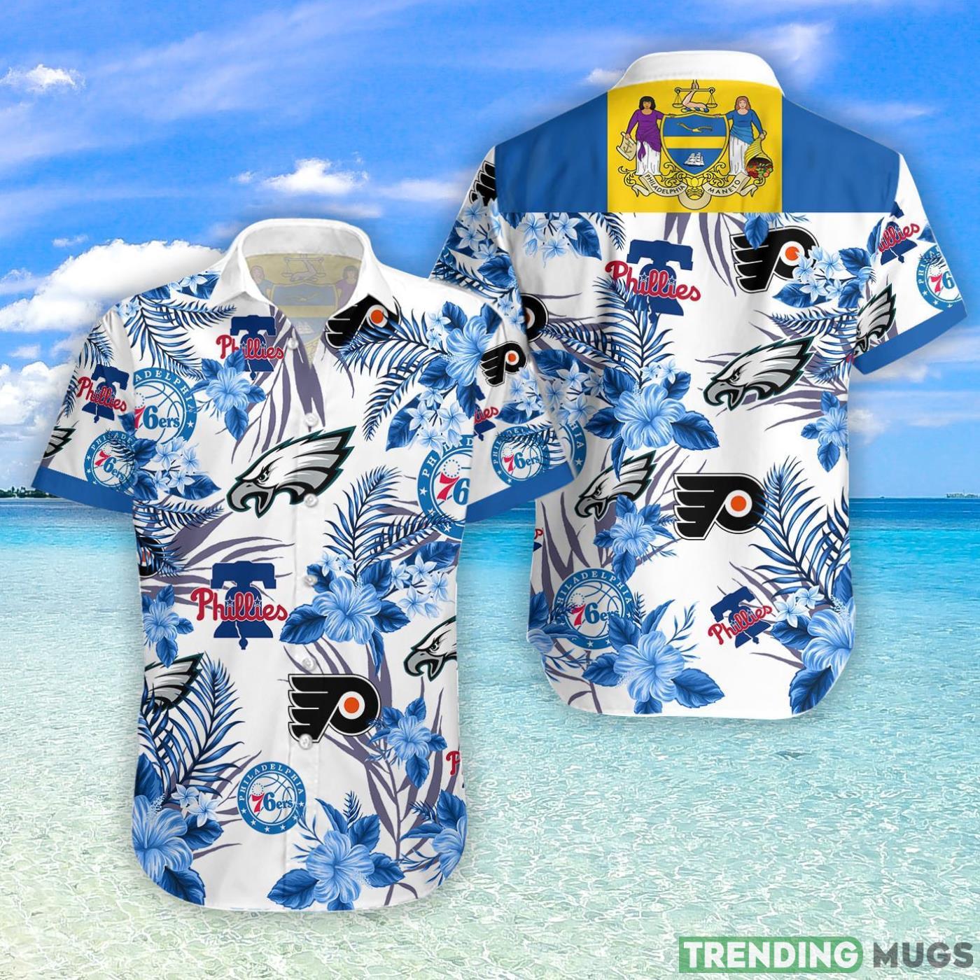 Philadelphia Eagles76ers Philliesflyers Hawaiian Shirt For Fans Product Photo 1 Philadelphia Eagles76ers Philliesflyers Hawaiian Shirt For Fans Product Photo 1