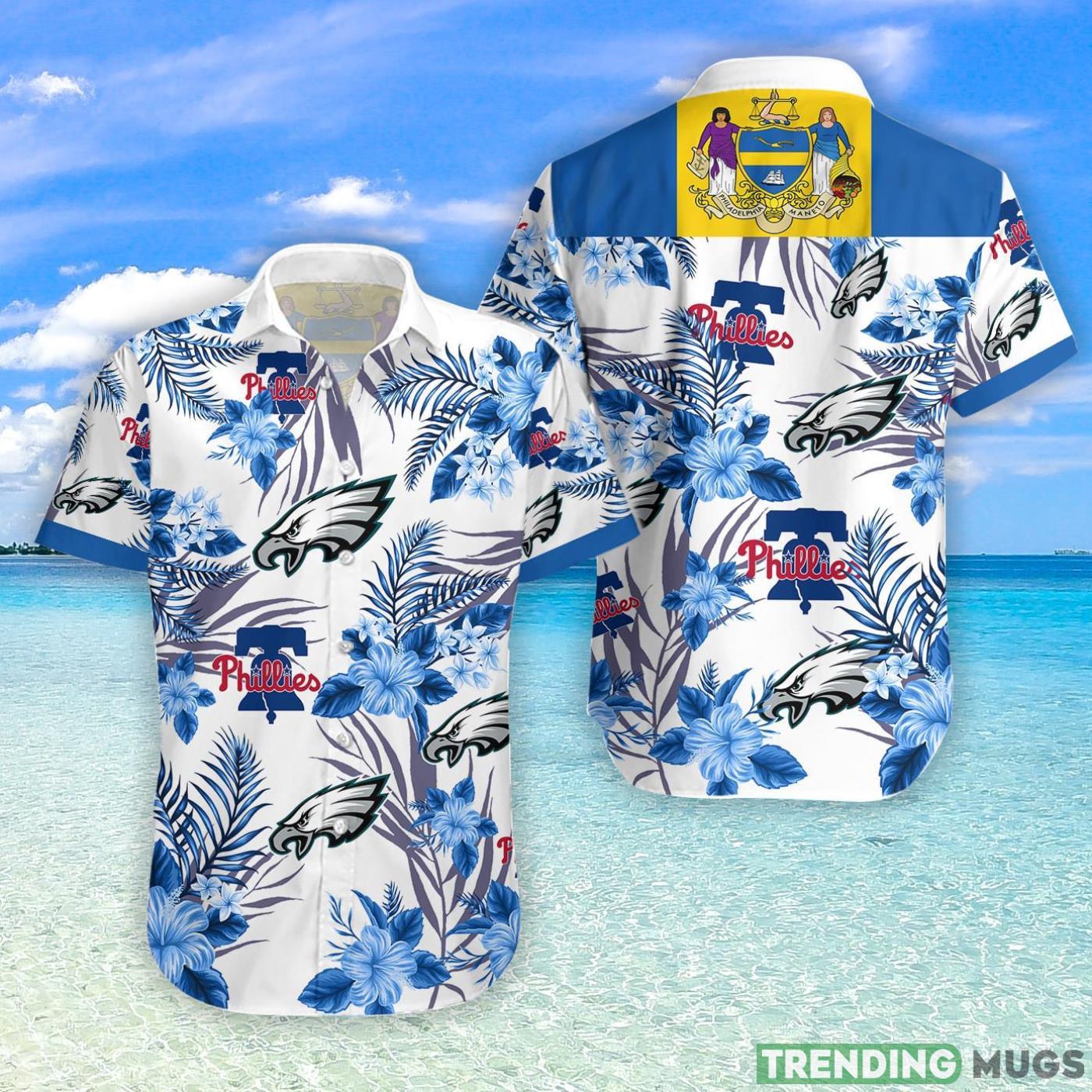 Philadelphia Eaglesphillies Hawaiian Shirt For Fans Product Photo 1 Philadelphia Eaglesphillies Hawaiian Shirt For Fans Product Photo 1