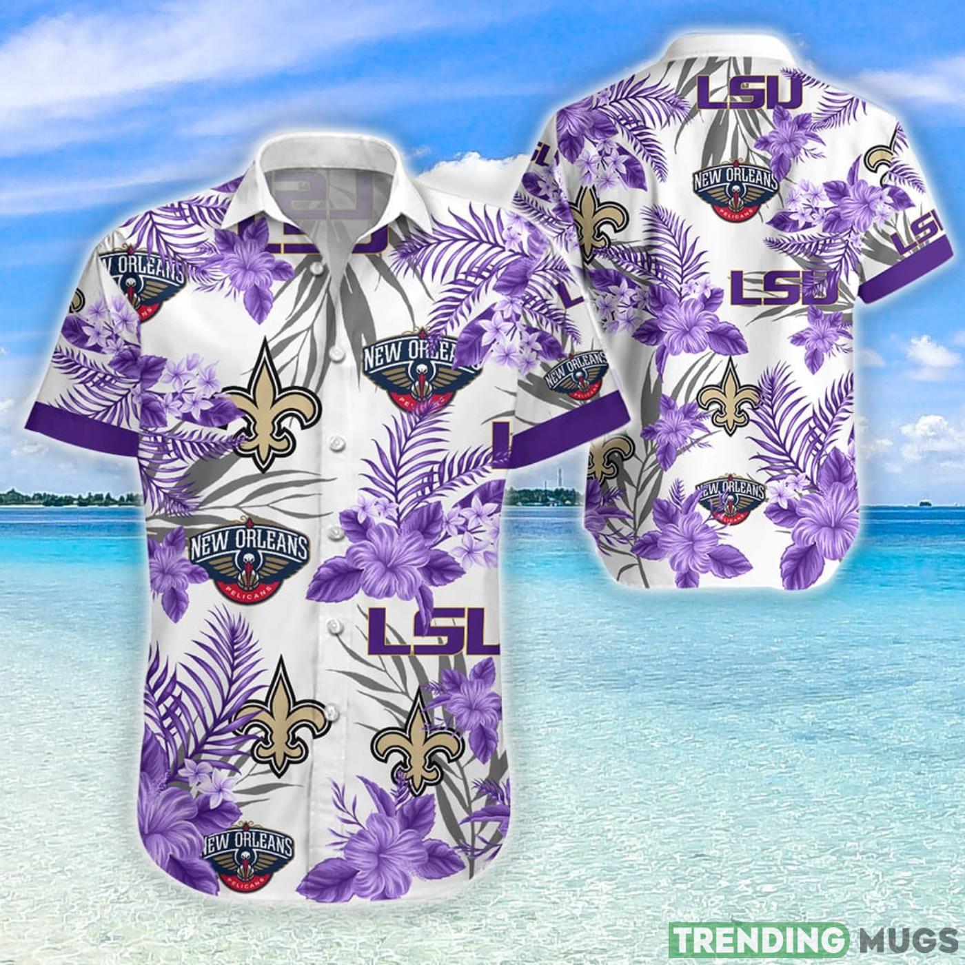 Purple Style Louisiana Aloha Hawaiian Shirt For Fans Product Photo 1 Purple Style Louisiana Aloha Hawaiian Shirt For Fans Product Photo 1