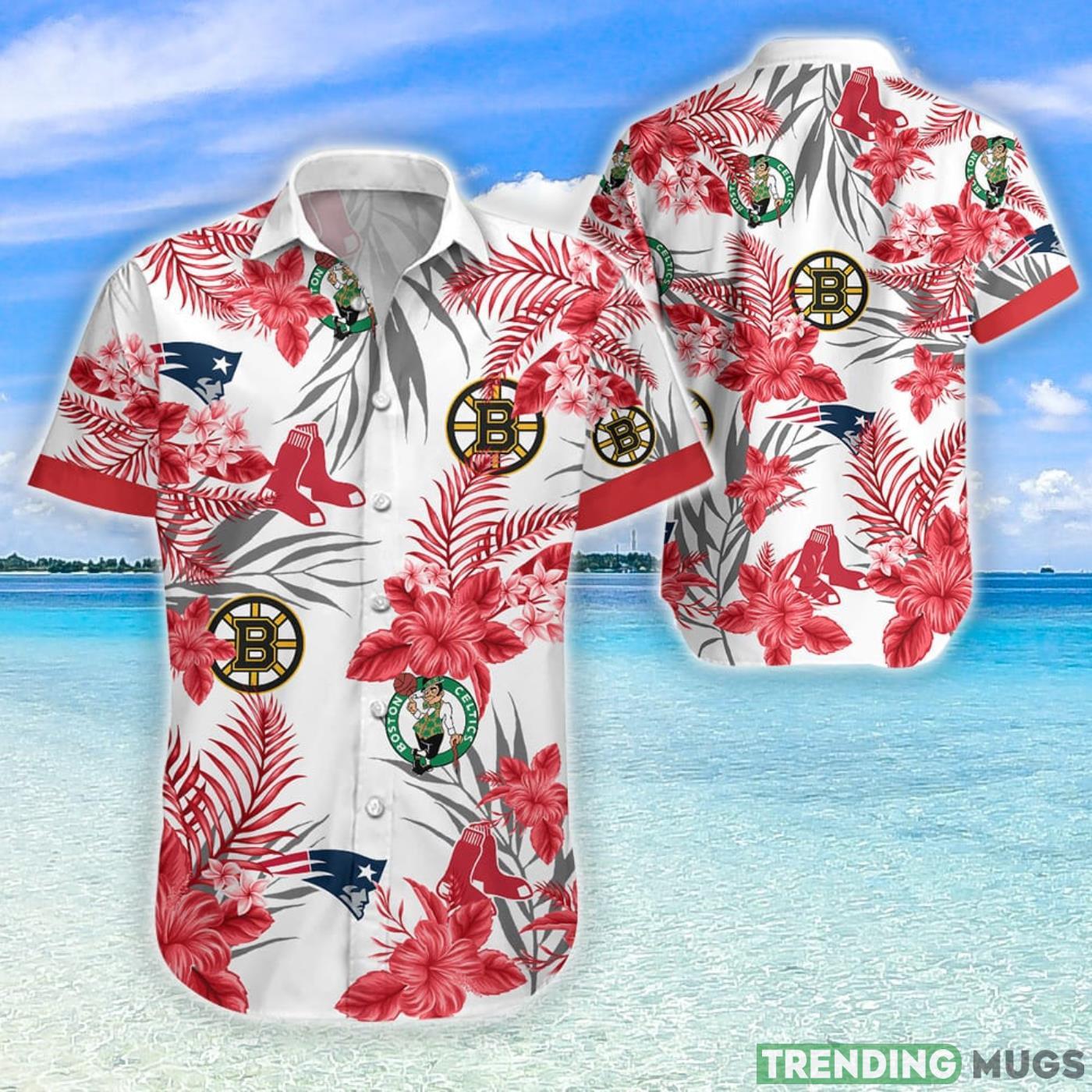 Red Style Boston Aloha Hawaiian Shirt For Fans Product Photo 1 Red Style Boston Aloha Hawaiian Shirt For Fans Product Photo 1