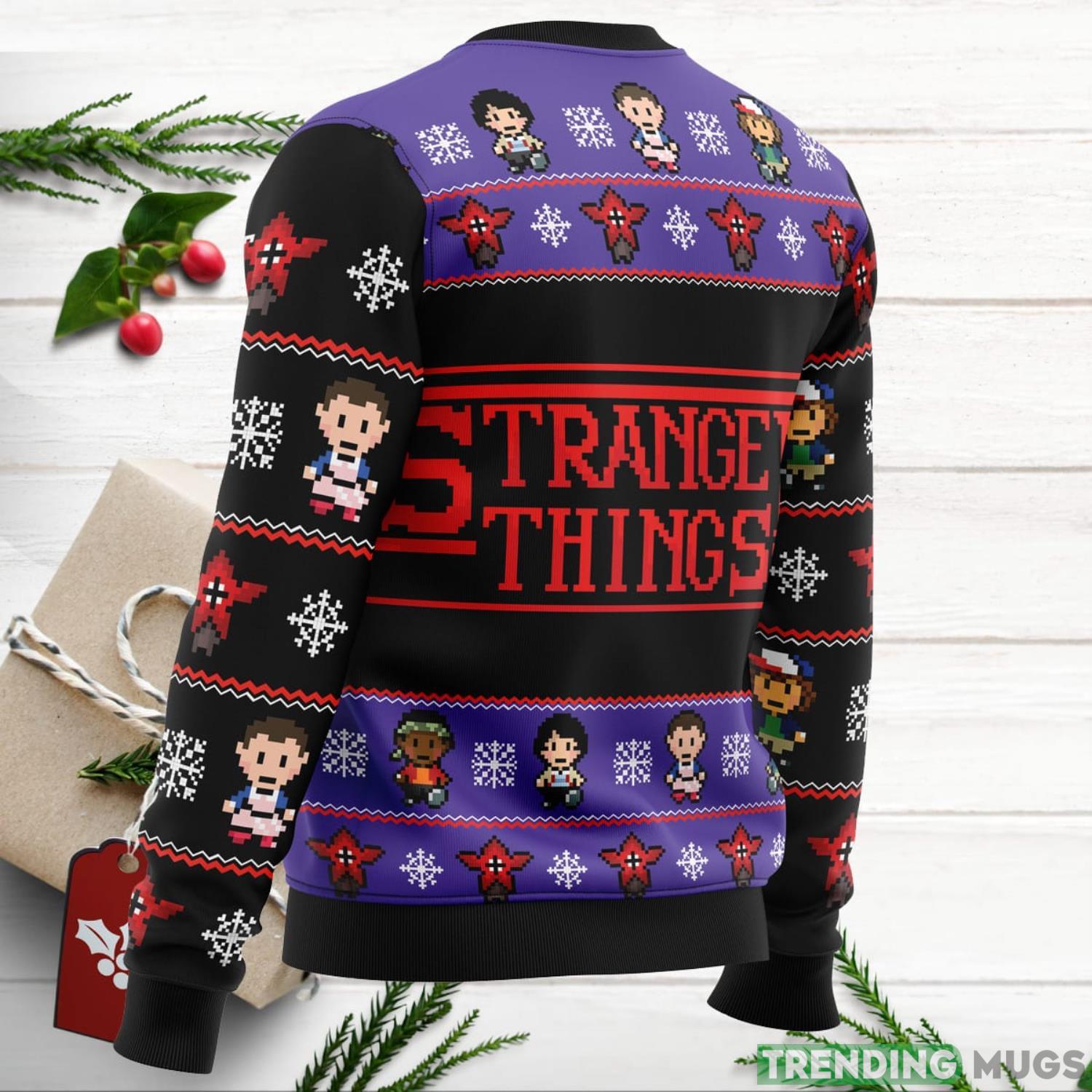 Stranger Things Ugly Christmas Sweater For Men And Women oUX 3D Sweater Stranger Things Ugly Christmas Sweater For Men And Women oUX 3D Sweater
