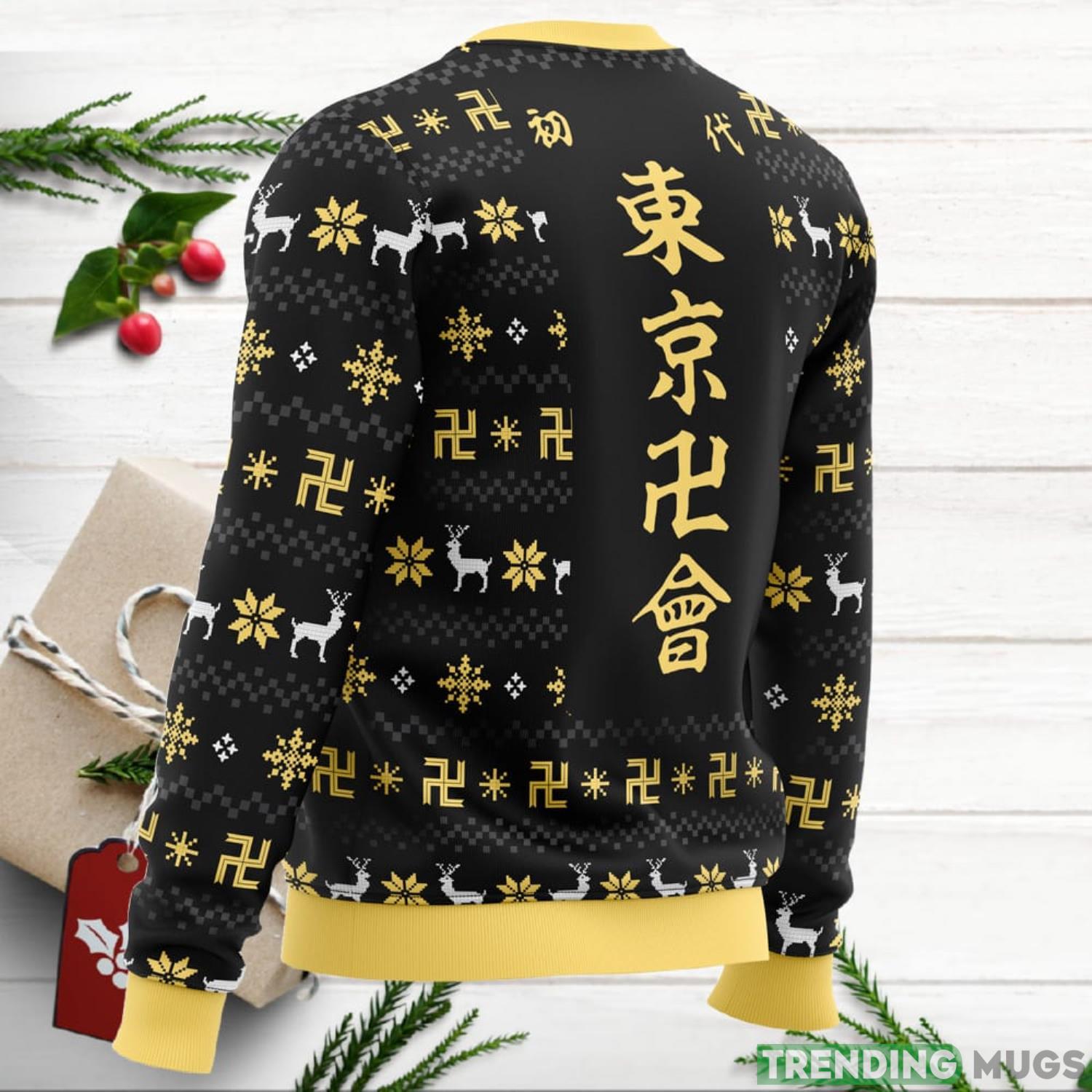 The Buddhist Symbol Tokyo Revengers Ugly Christmas Sweater For Men And Women 3D Sweater The Buddhist Symbol Tokyo Revengers Ugly Christmas Sweater For Men And Women 3D Sweater