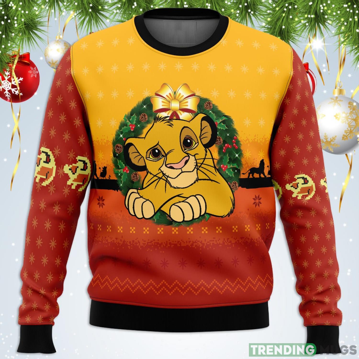 The Lion King Ugly Christmas Sweater For Men And Women Product Photo 1 The Lion King Ugly Christmas Sweater For Men And Women Product Photo 1
