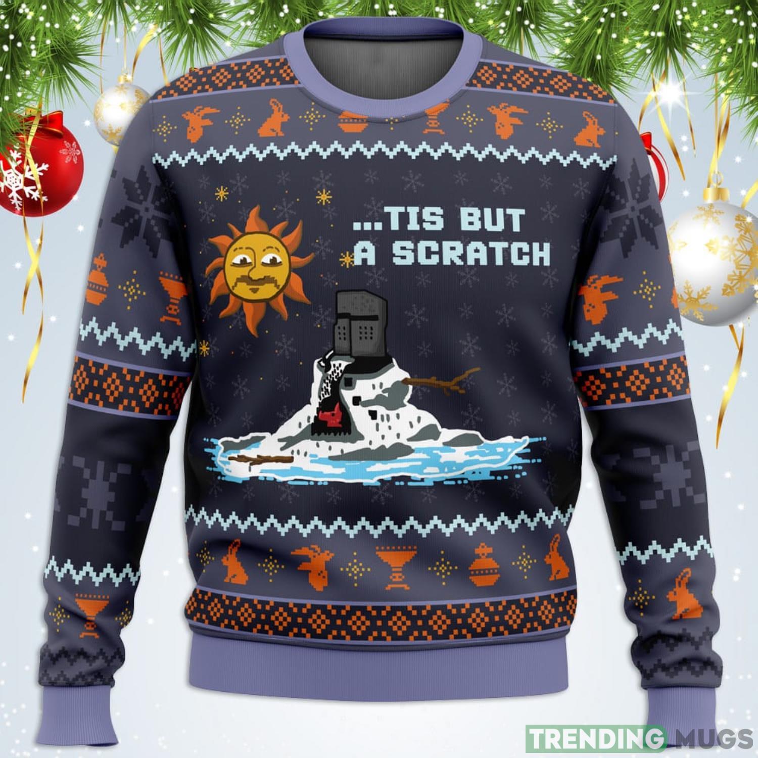 The Melting Knight Monty Python Ugly Christmas Sweater For Men And Women Product Photo 1 The Melting Knight Monty Python Ugly Christmas Sweater For Men And Women Product Photo 1