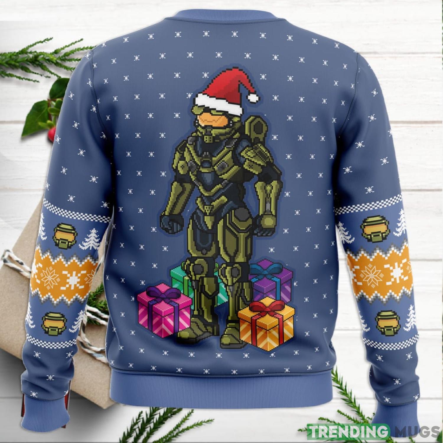 Wake Me When You Need Presents Halo Ugly Christmas Sweater For Men And Women 3D Sweater Wake Me When You Need Presents Halo Ugly Christmas Sweater For Men And Women 3D Sweater