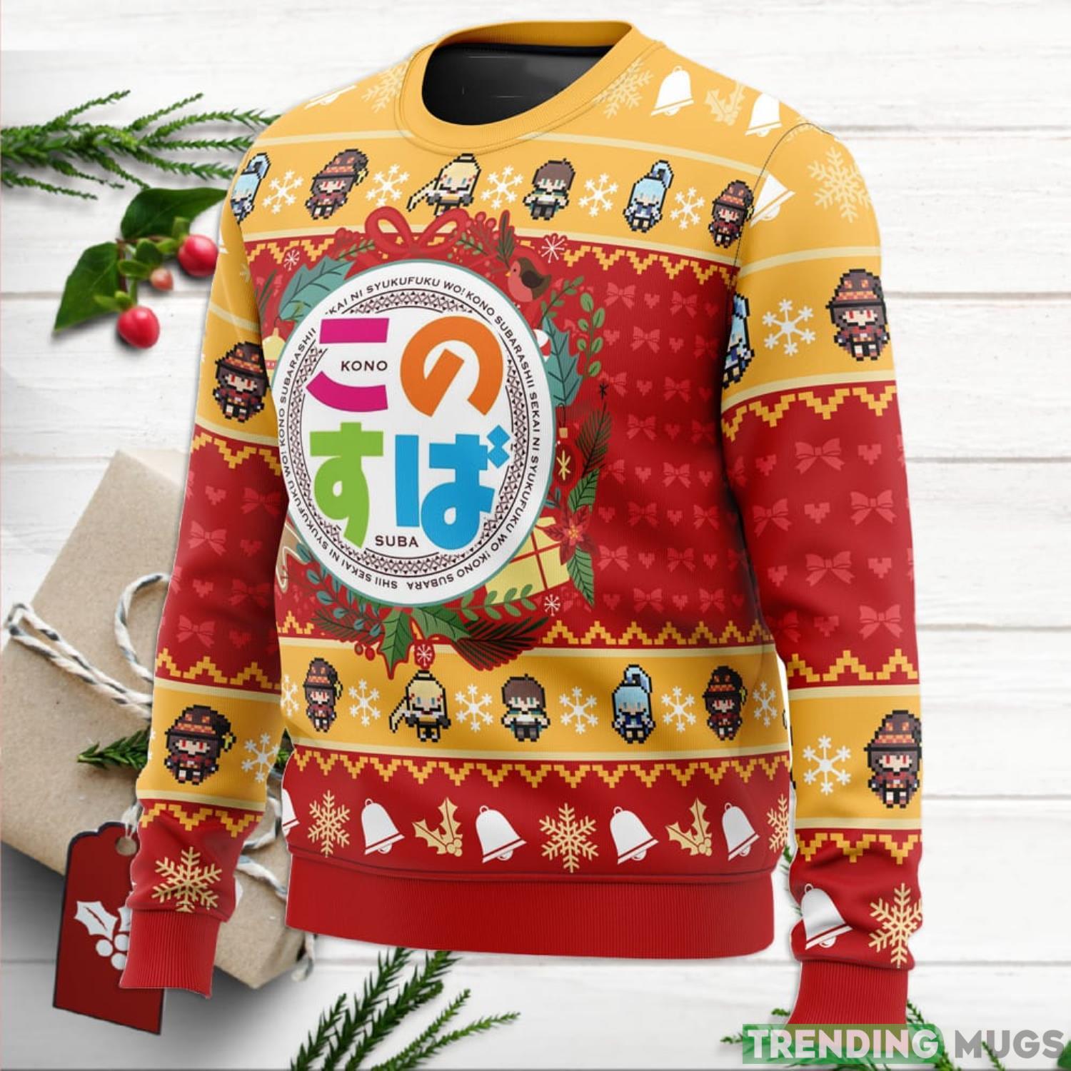 Wonderful Christmas Konosuba Ugly Christmas Sweater For Men And Women 3D Sweater Wonderful Christmas Konosuba Ugly Christmas Sweater For Men And Women 3D Sweater