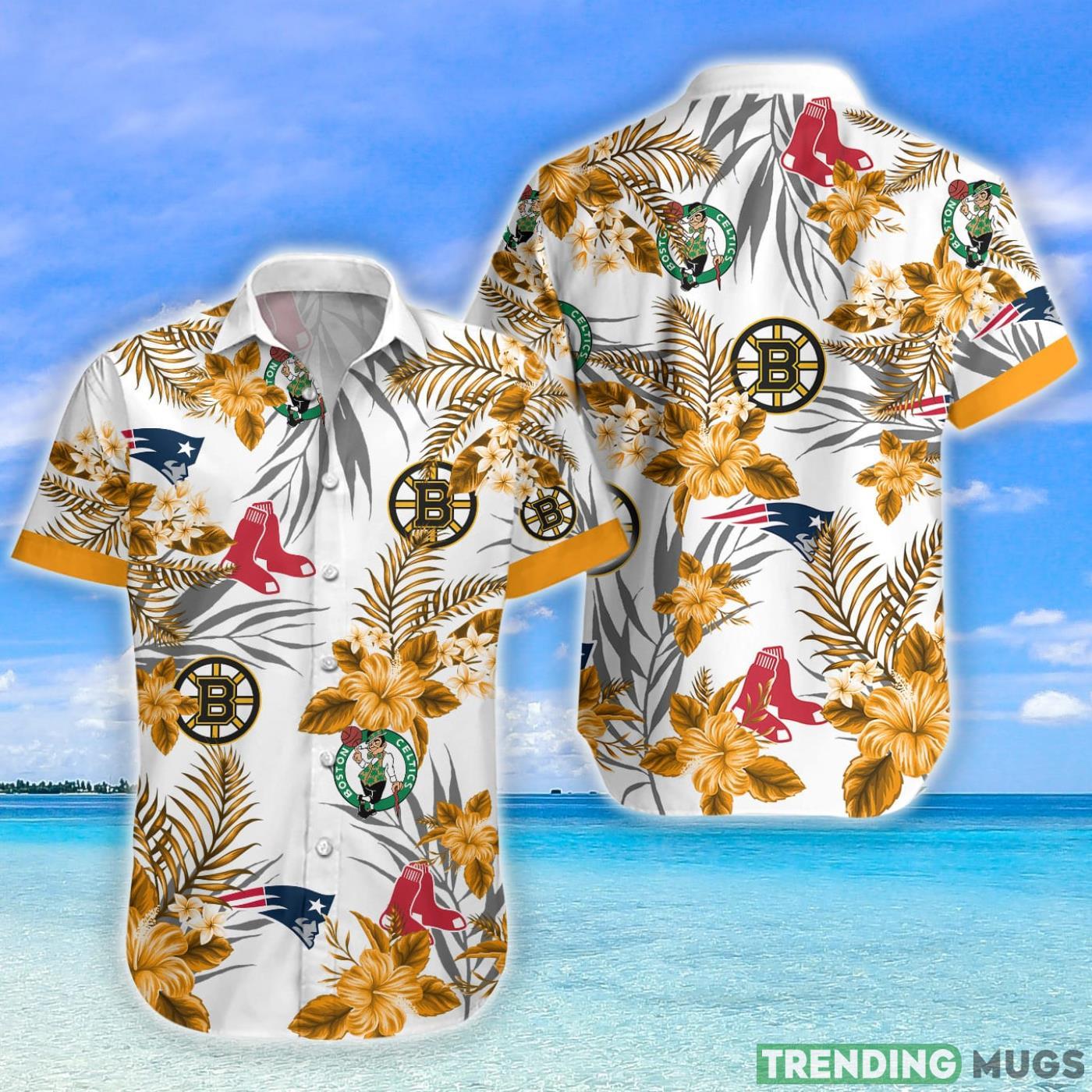 Yellow Flower Boston Aloha Hawaiian Shirt For Fans Hawaiian Shirt Yellow Flower Boston Aloha Hawaiian Shirt For Fans Hawaiian Shirt