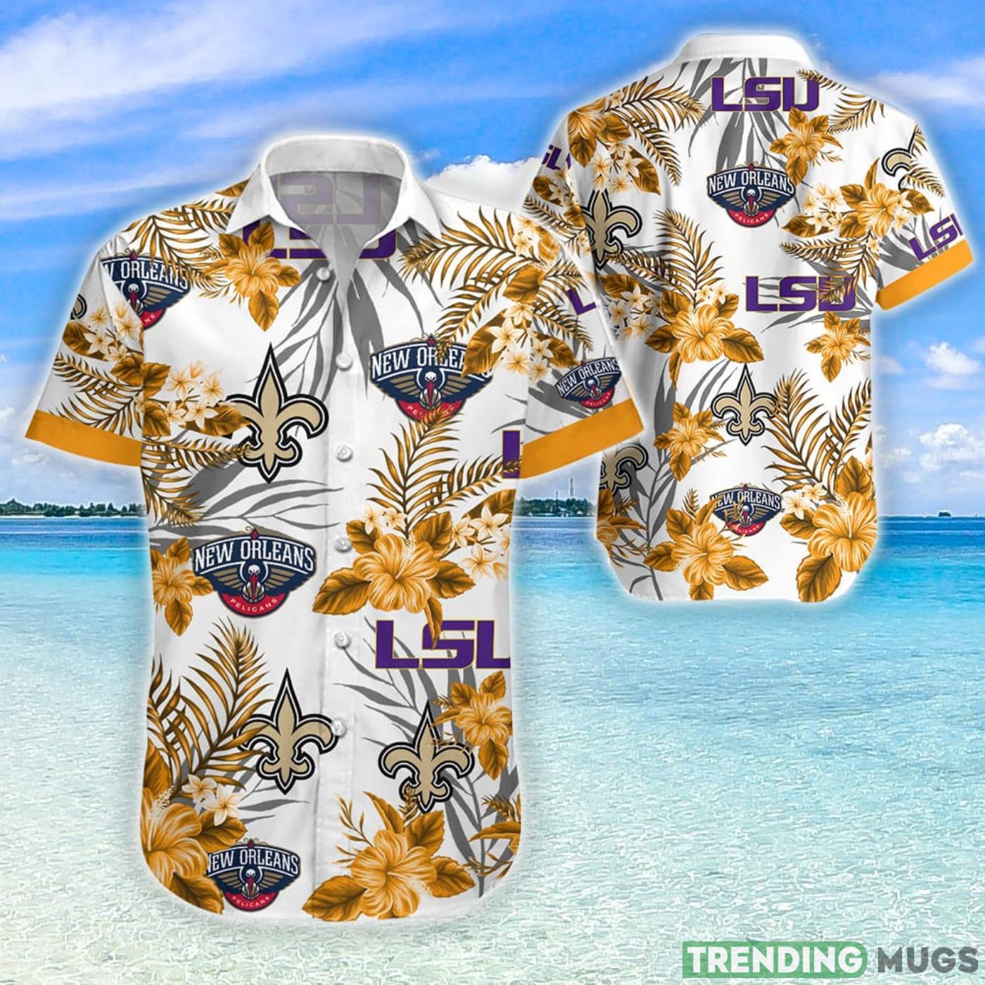 Yellow Flower Louisiana Aloha Hawaiian Shirt For Fans Product Photo 1 Yellow Flower Louisiana Aloha Hawaiian Shirt For Fans Product Photo 1